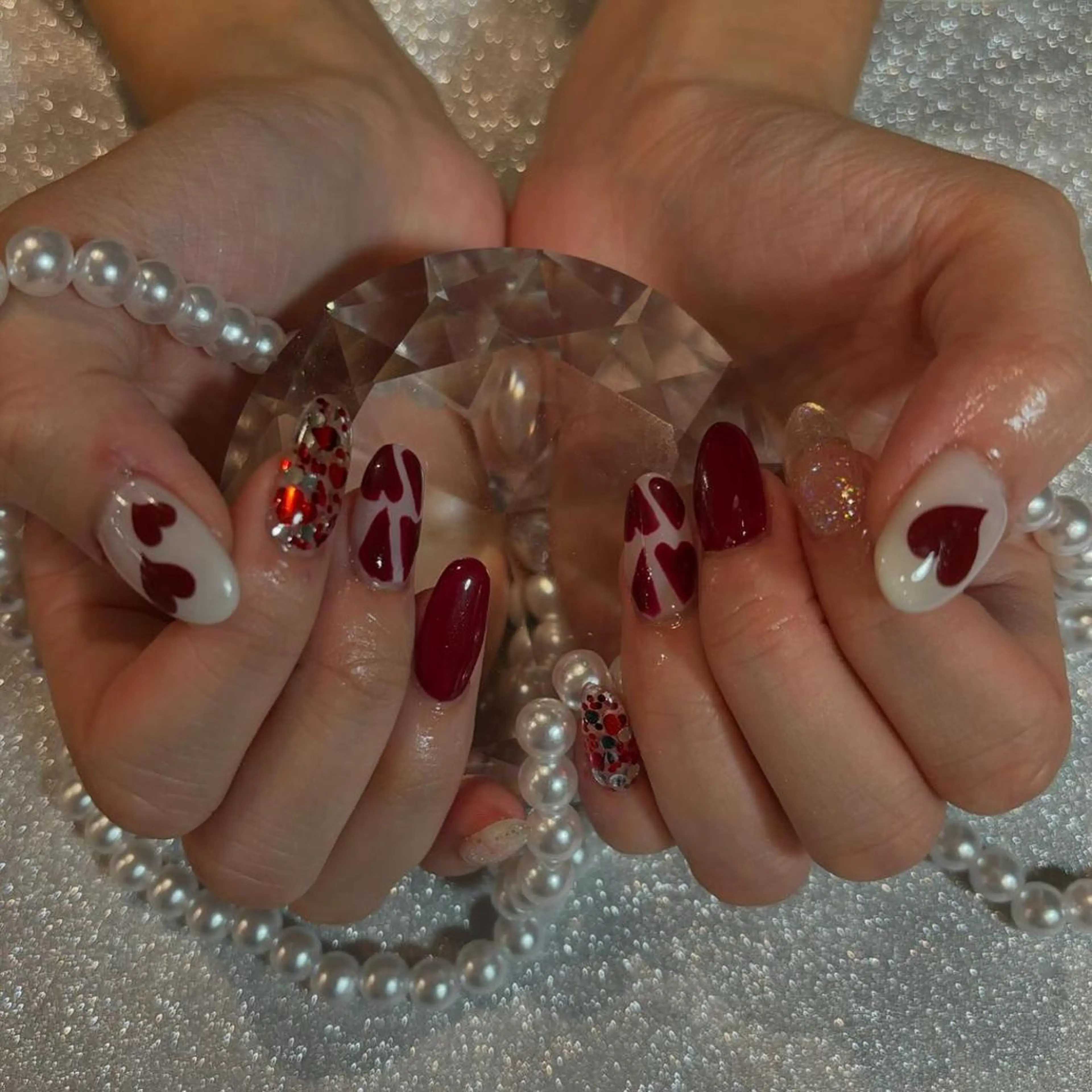 ネイル アートネイル ジェルネイル キラキラネイル マグネットネイル ミラーネイル Cat's eye TOKYO 新宿店のネイルデザイン