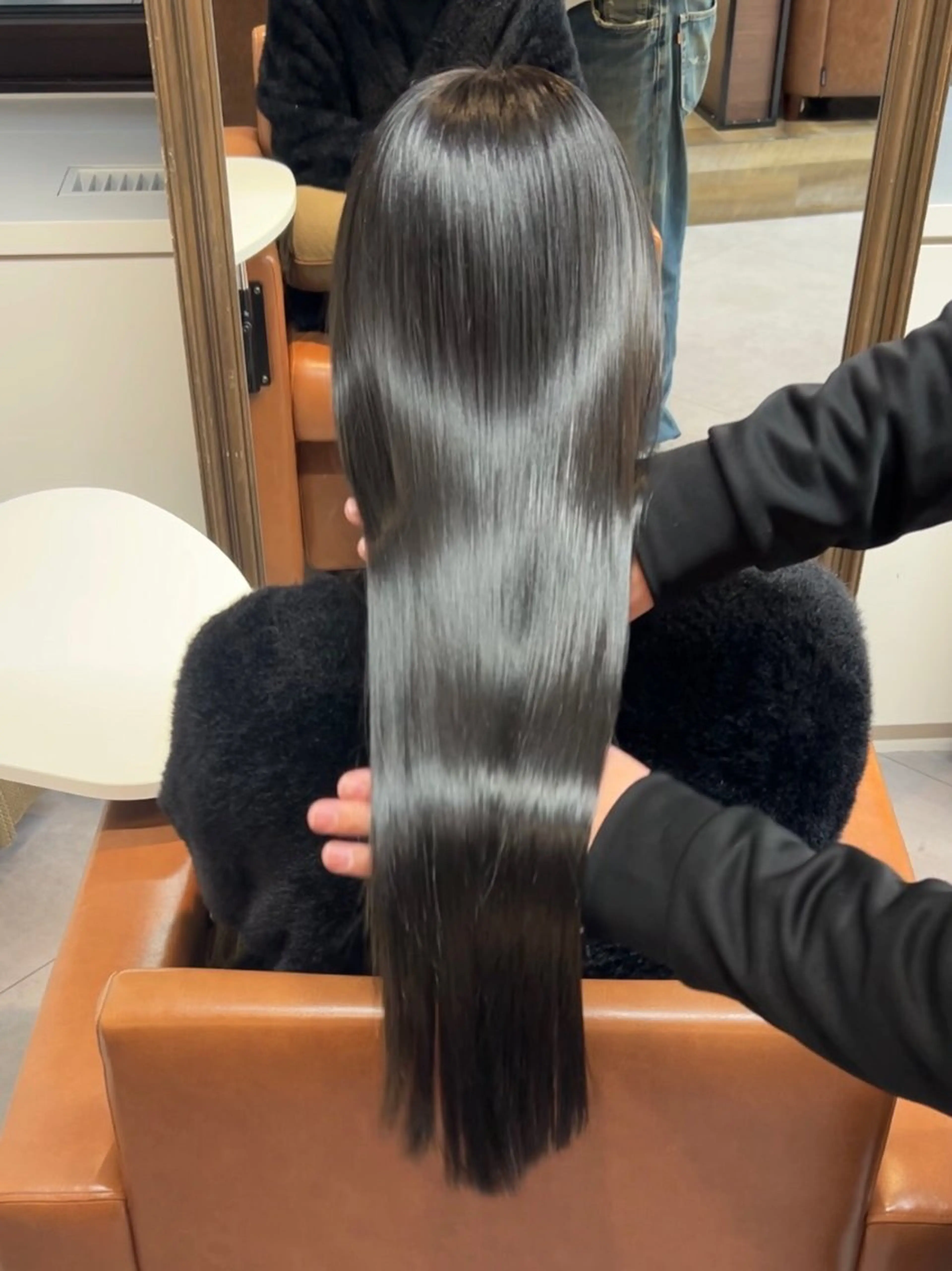 【艶髪プレミアムコース💎】髪質改善ストレート+カット＋カシミヤトリートメントの写真