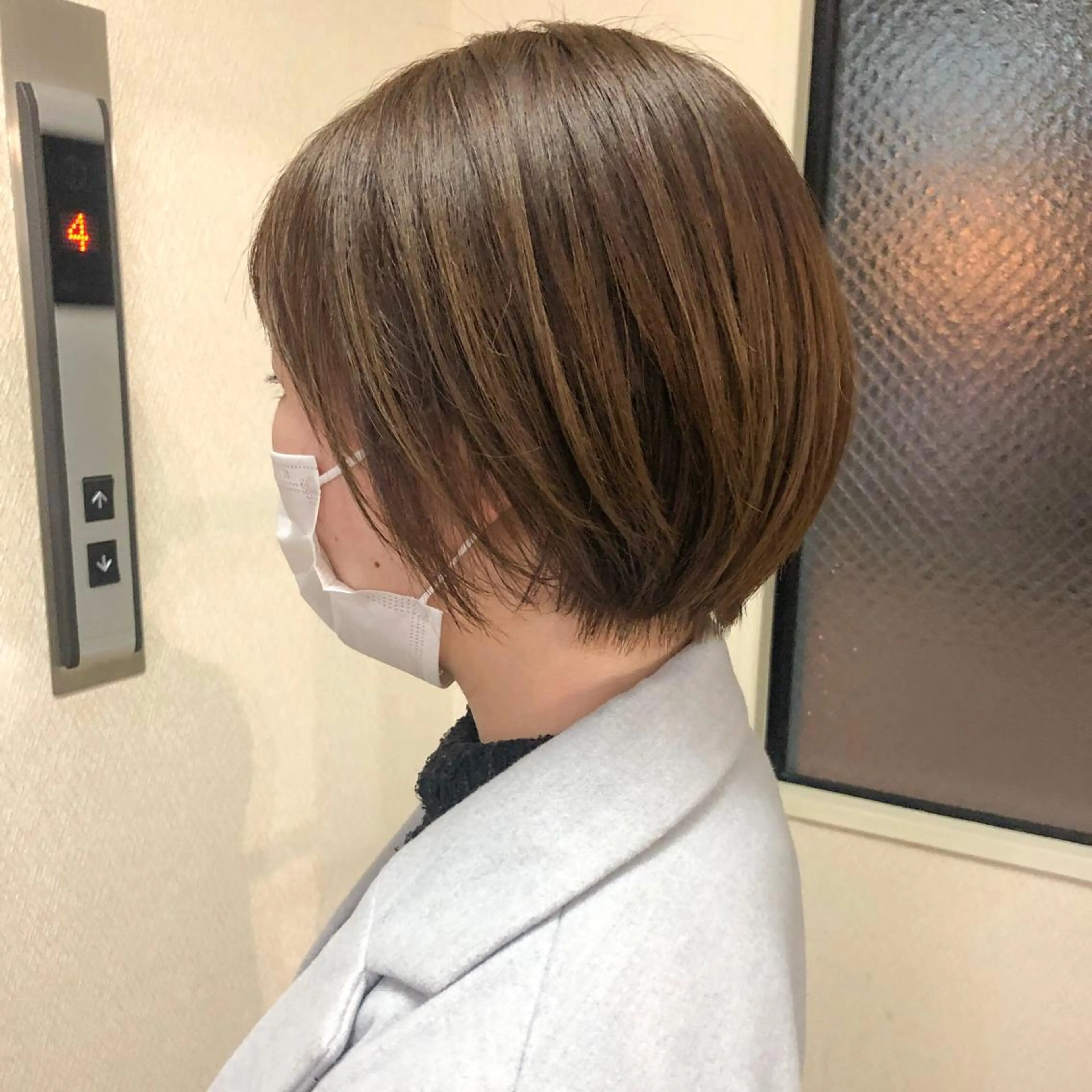 ショート カラー ベージュカラー ハイライトカラー テラコッタ ハイライト カット ヘアカラー 水野 雪 /パーマ/暖色カラーのヘアスタイル