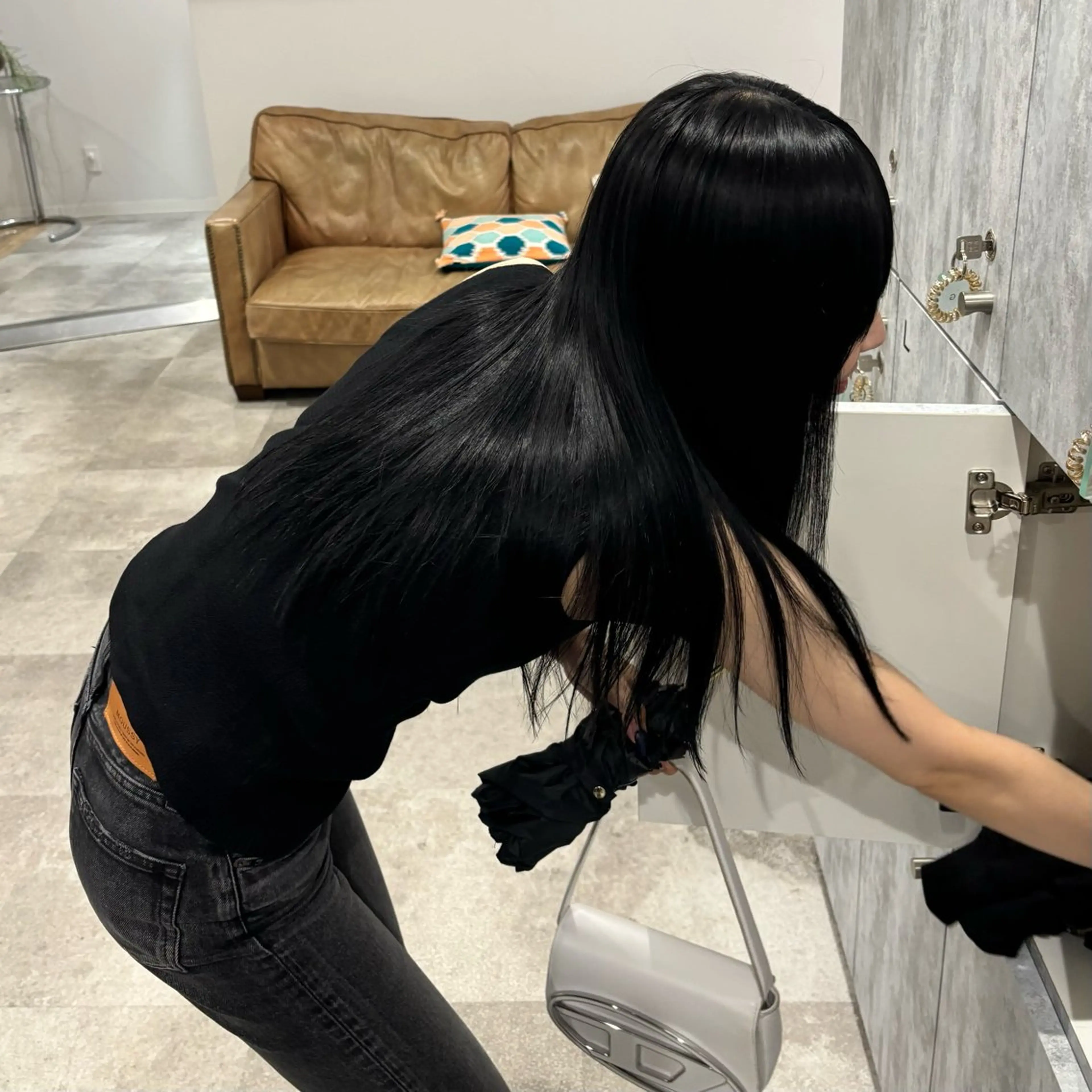 ロング カラー カット ヘアカラー ブリーチ無しダブル カラー / LINAのヘアスタイル