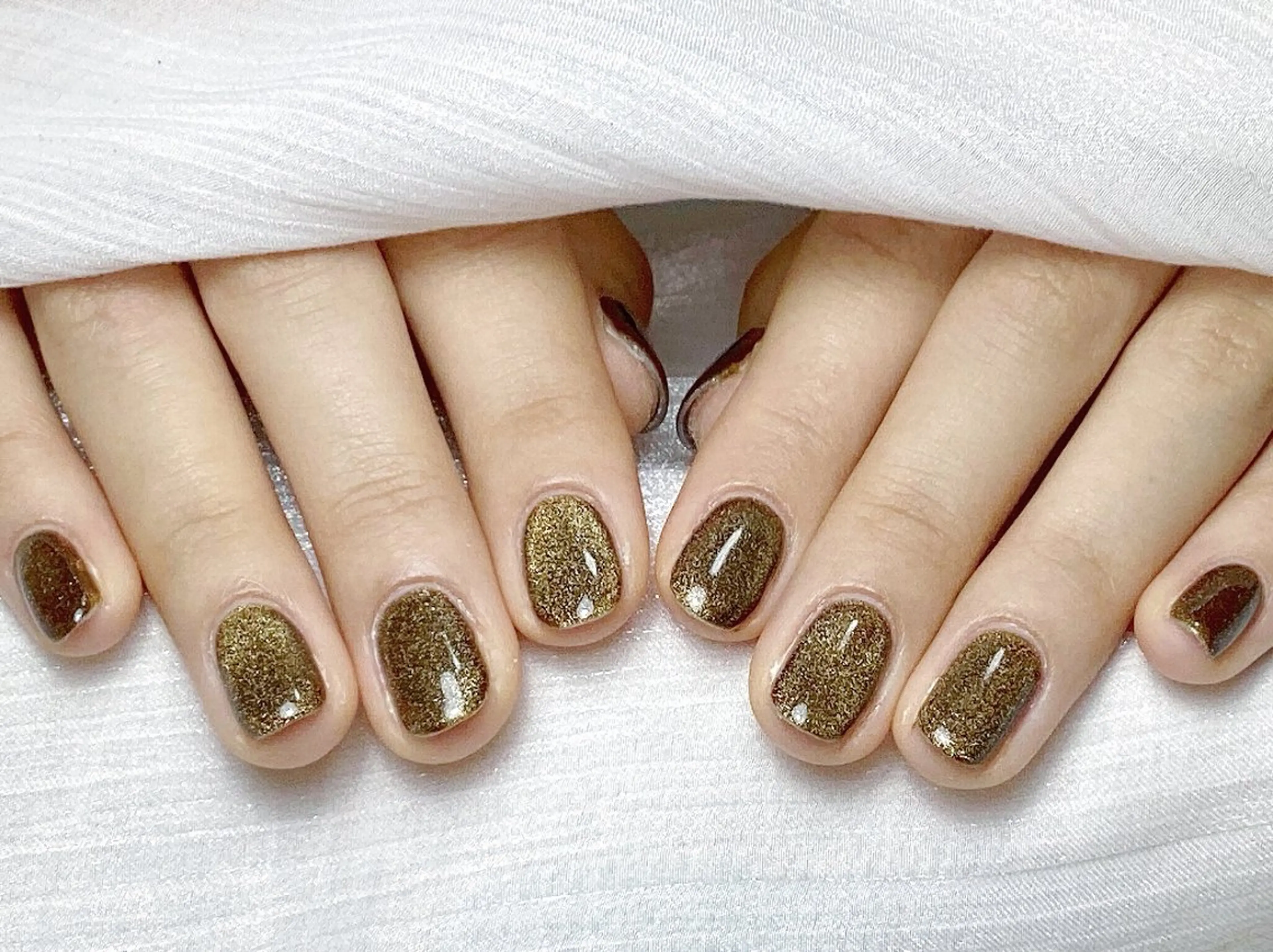 ネイル 長さ出し フレンチネイル グラデーション マグネットネイル マグネットフレンチ ハンドネイル ハンドケア リ サのネイルデザイン