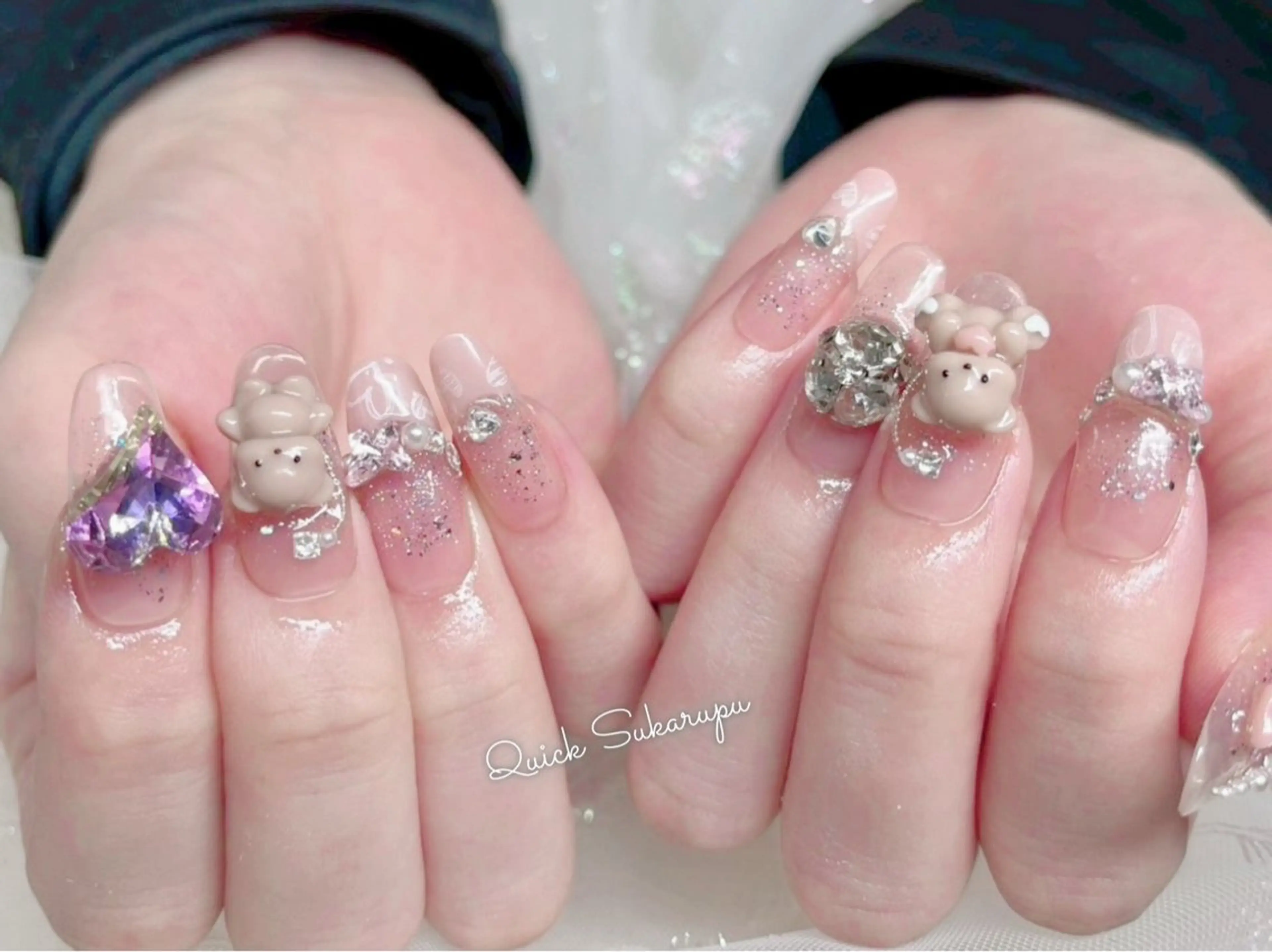 ネイル ハンドネイル Quick Sukarupu 池袋東口【チップ長さだし専門店】所属・Quick Sukarupu池袋のネイルデザイン