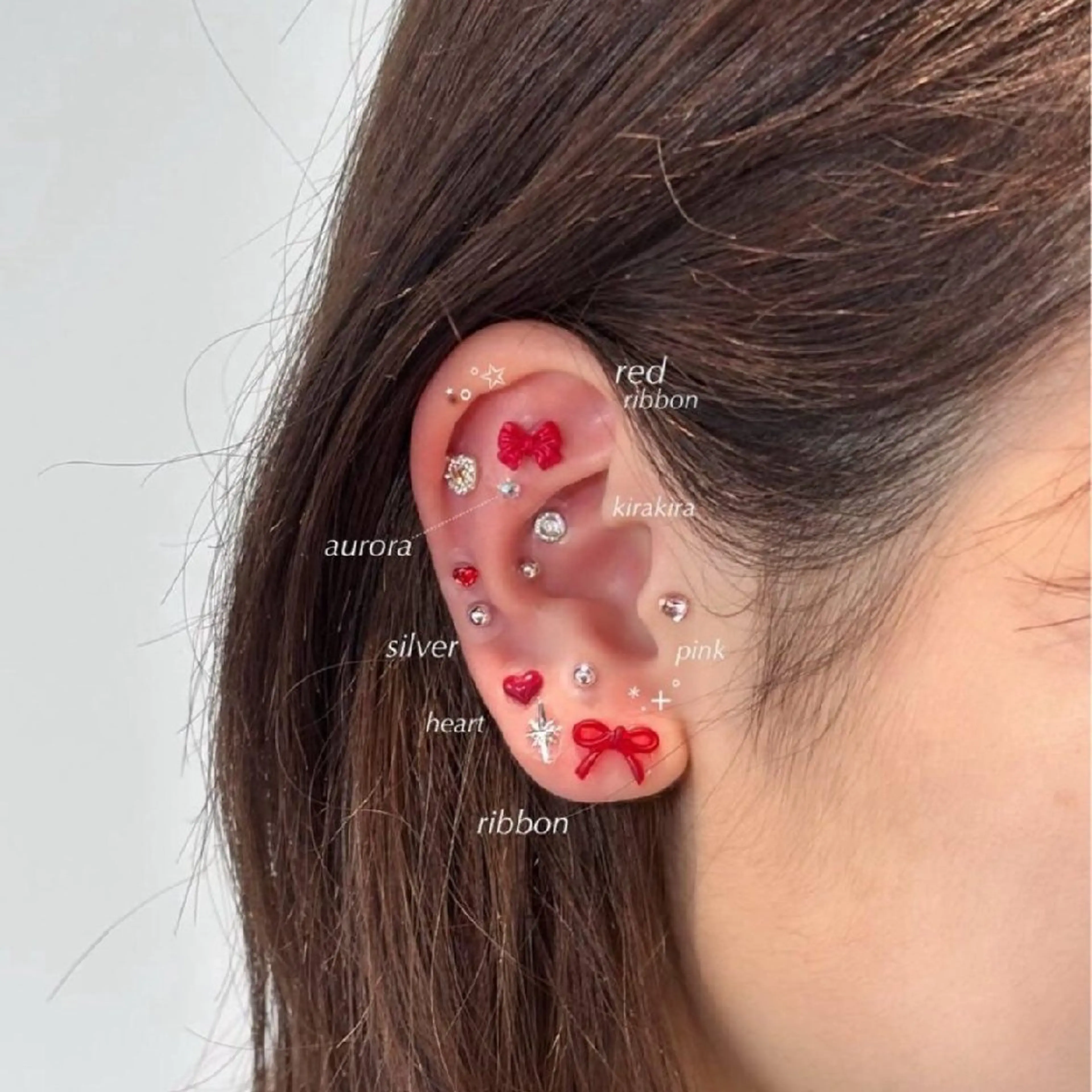 【京都最安値】耳つぼジュエリー👂️10パーツ☆の写真