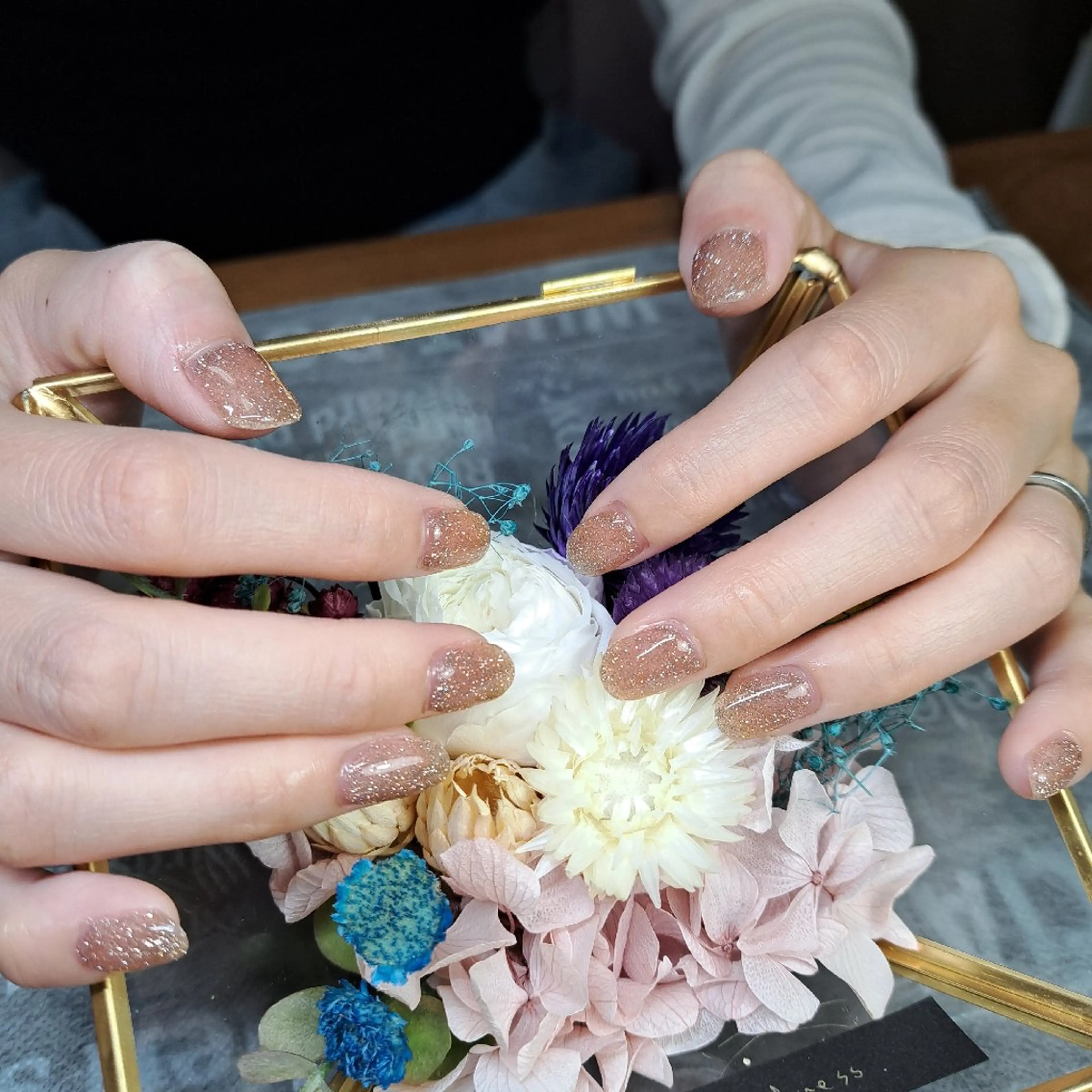 ネイル フラッシュネイル キラキラネイル シンプルネイル HAYASHI  Nのネイルデザイン