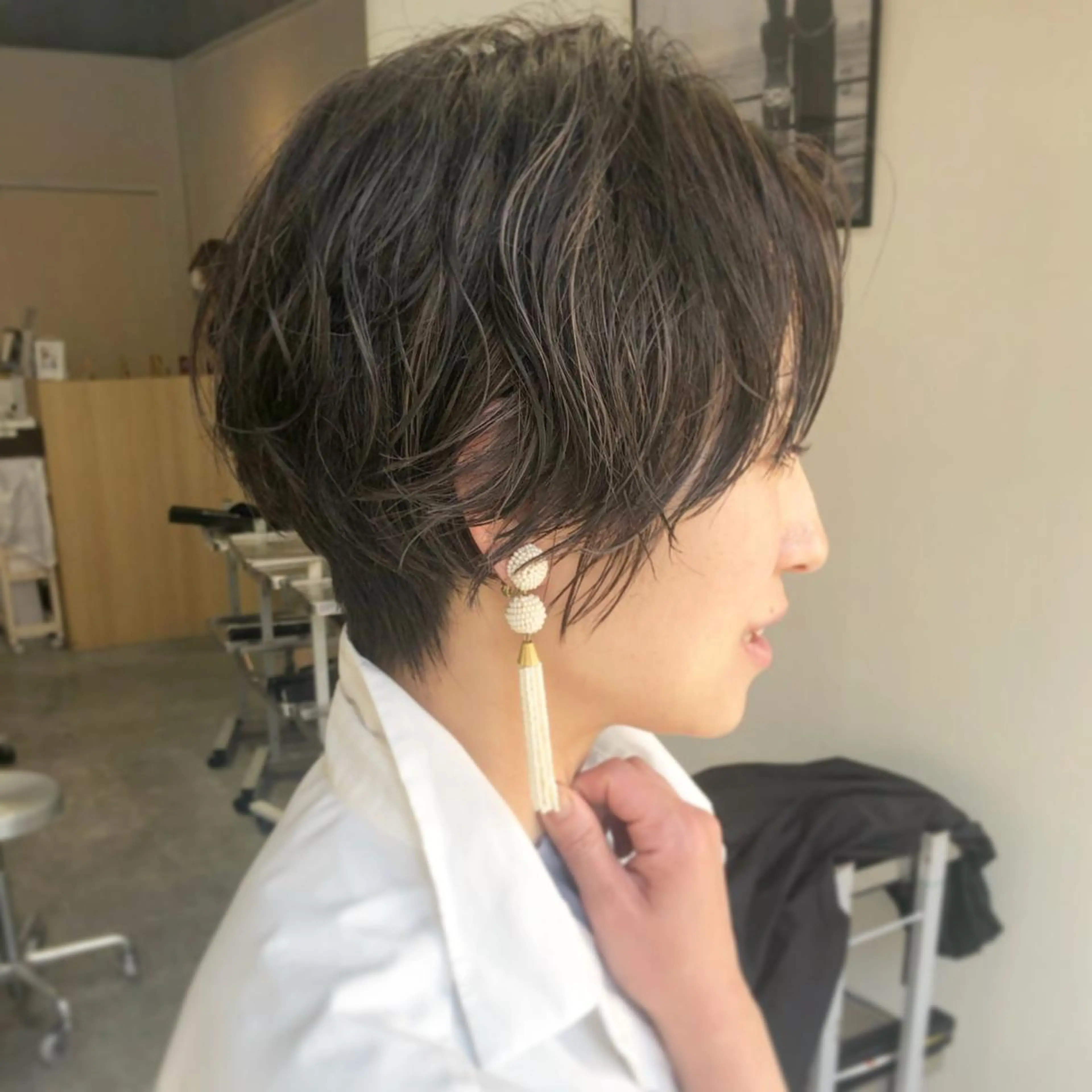 ショート カラー ヘアカラー 佐藤 奈佳子 サトウ ナカコのヘアスタイル
