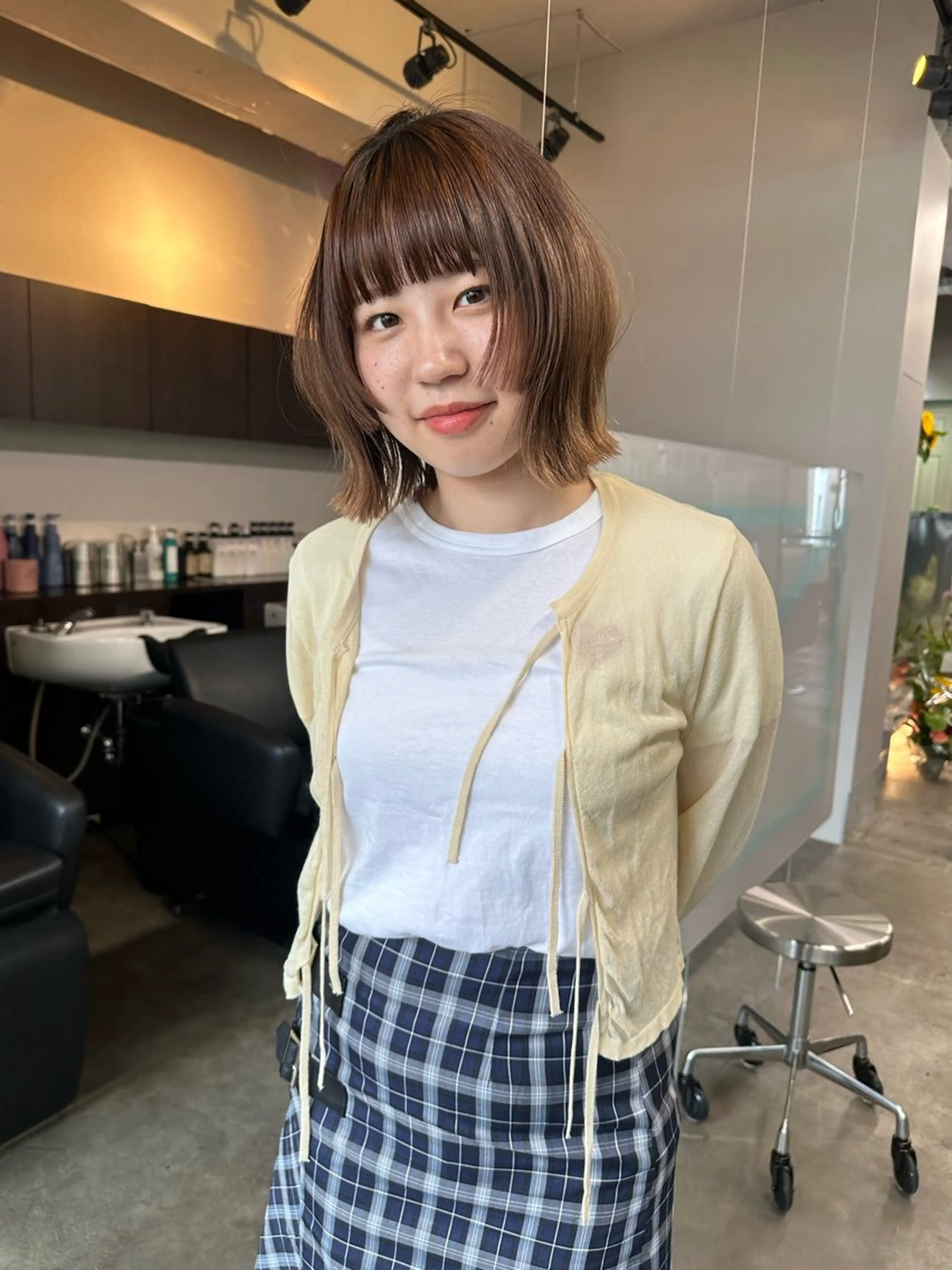 ショート 切りっぱなしボブ ボブ 姫カット saya🎀似合わせ レイヤーカットのヘアスタイル