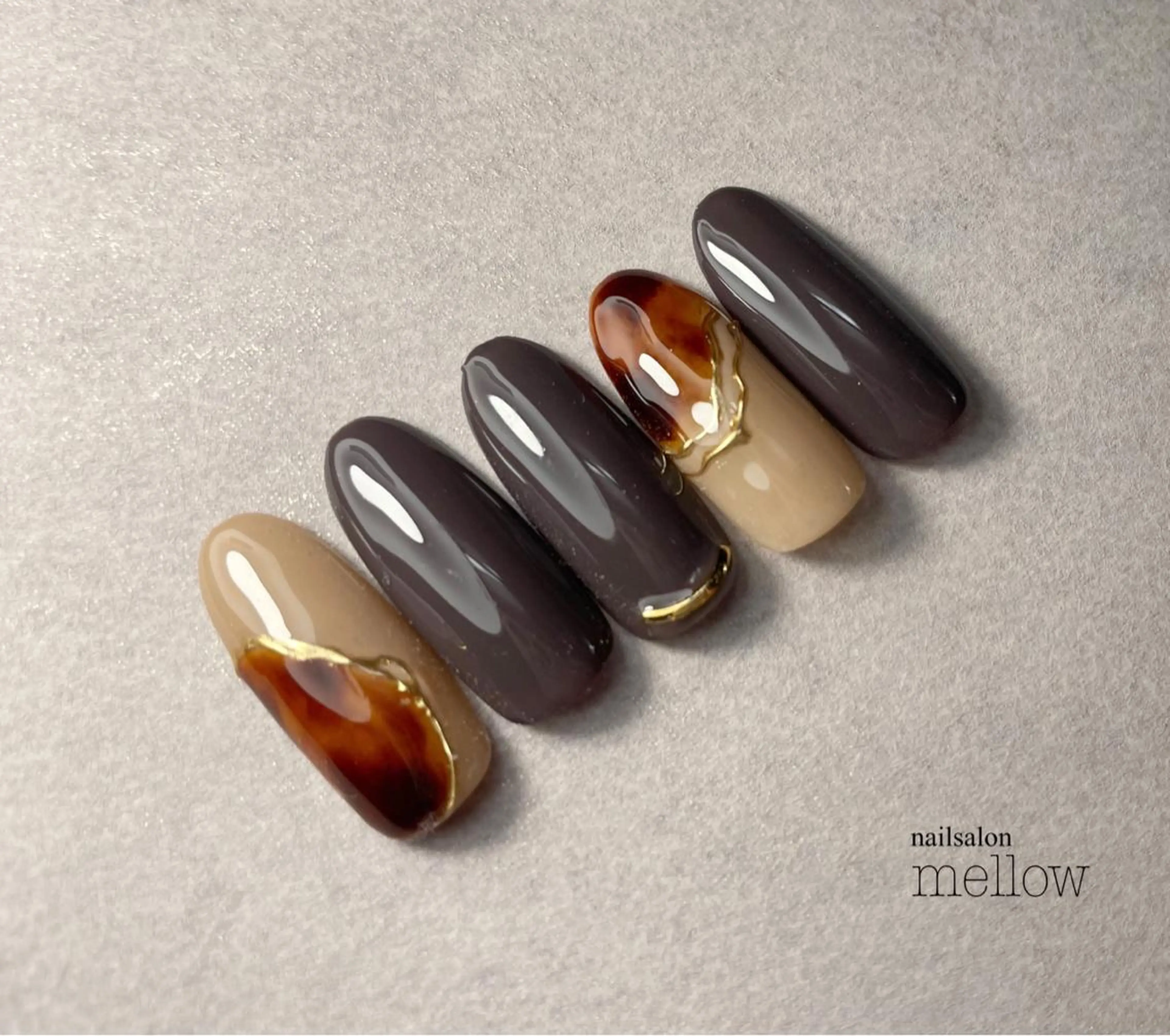 ネイル べっ甲ネイル 大山 浩美のネイルデザイン