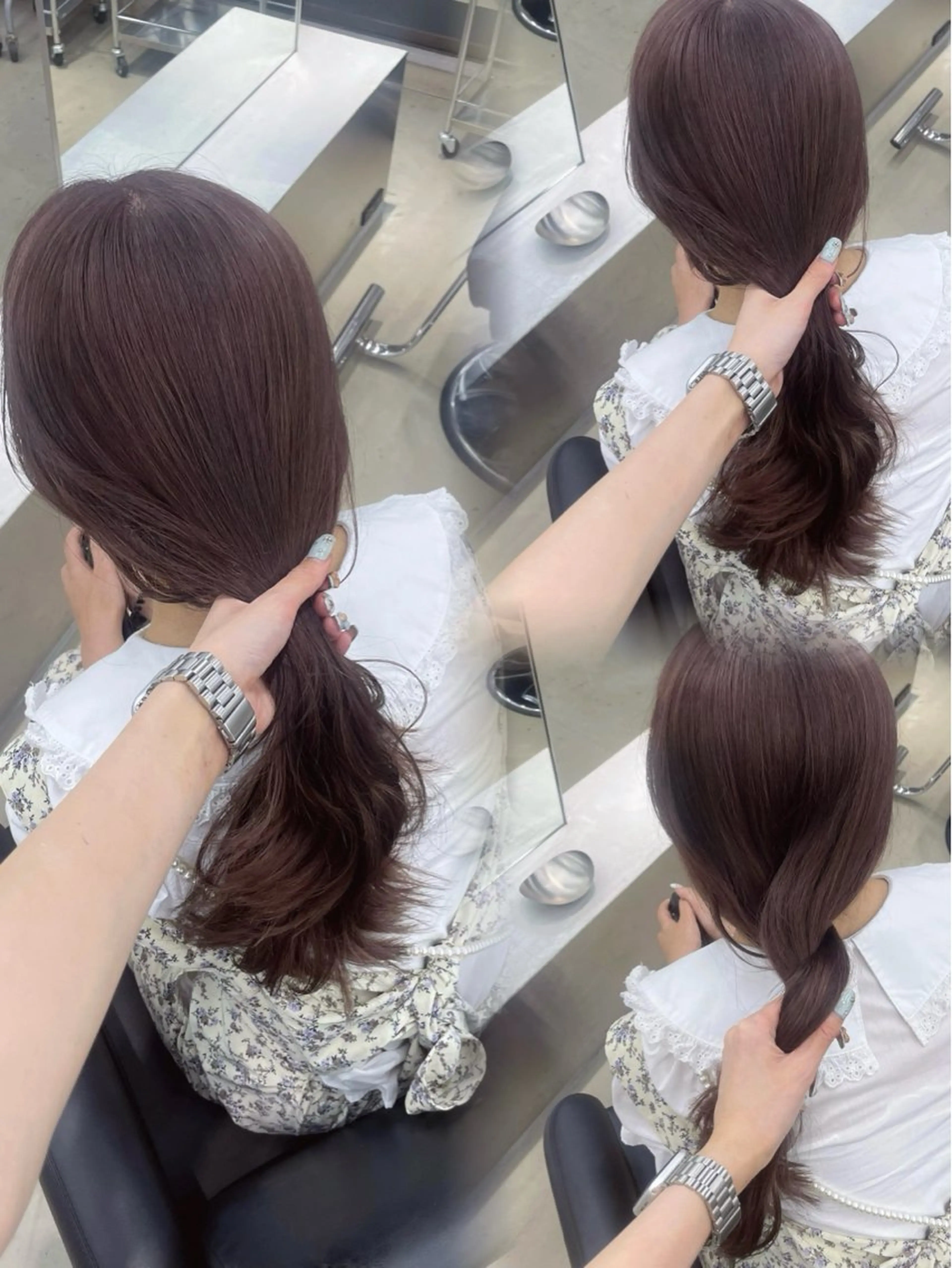 ロング カラー ベージュカラー ブリーチ ブラウンカラー ミルクティーベージュ 名古屋栄♡PELE/ ブリーチ/ハイトーンのヘアスタイル