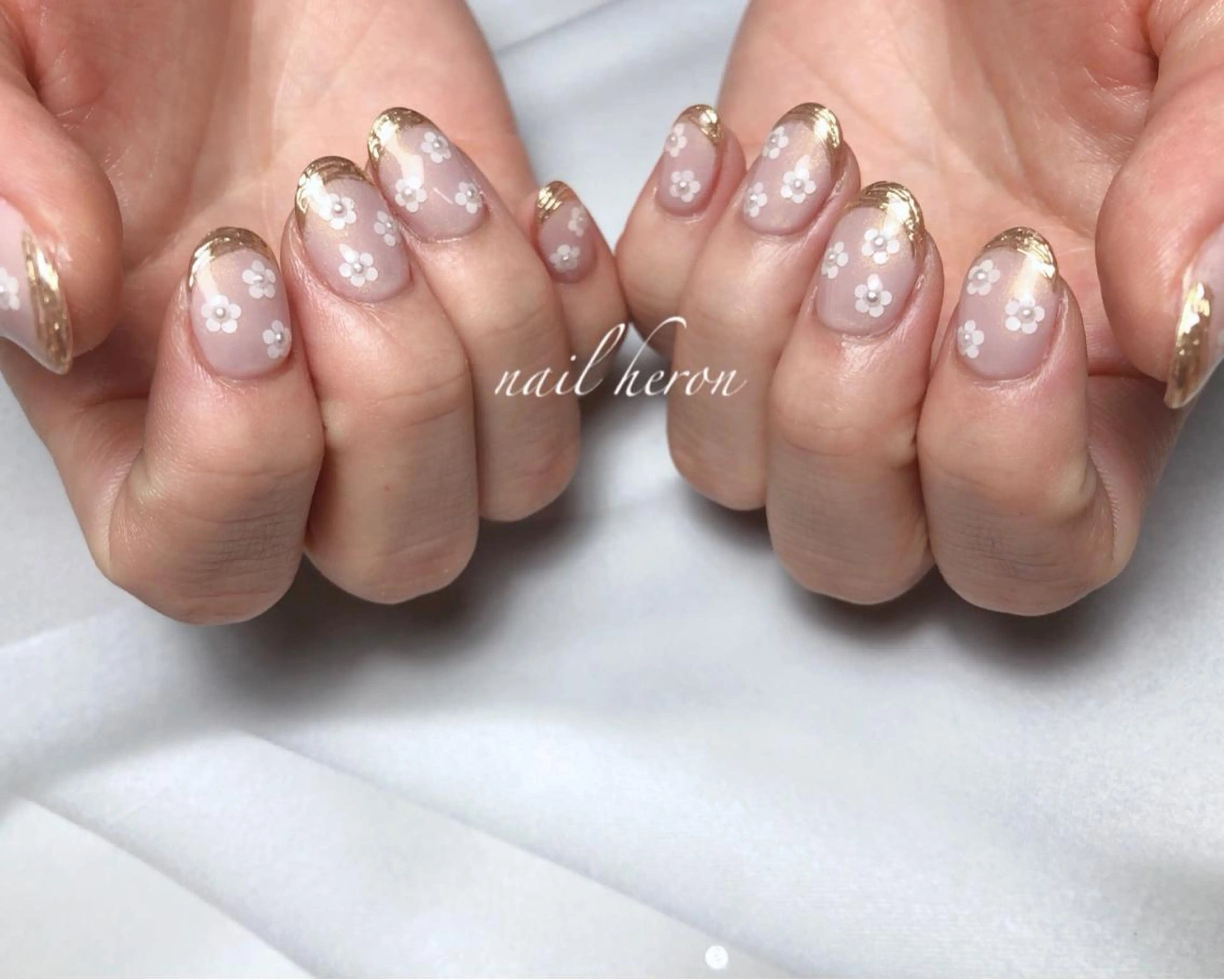 ネイル 春ネイル ハンドネイル nail heron所属・saki_ nail heronのネイルデザイン