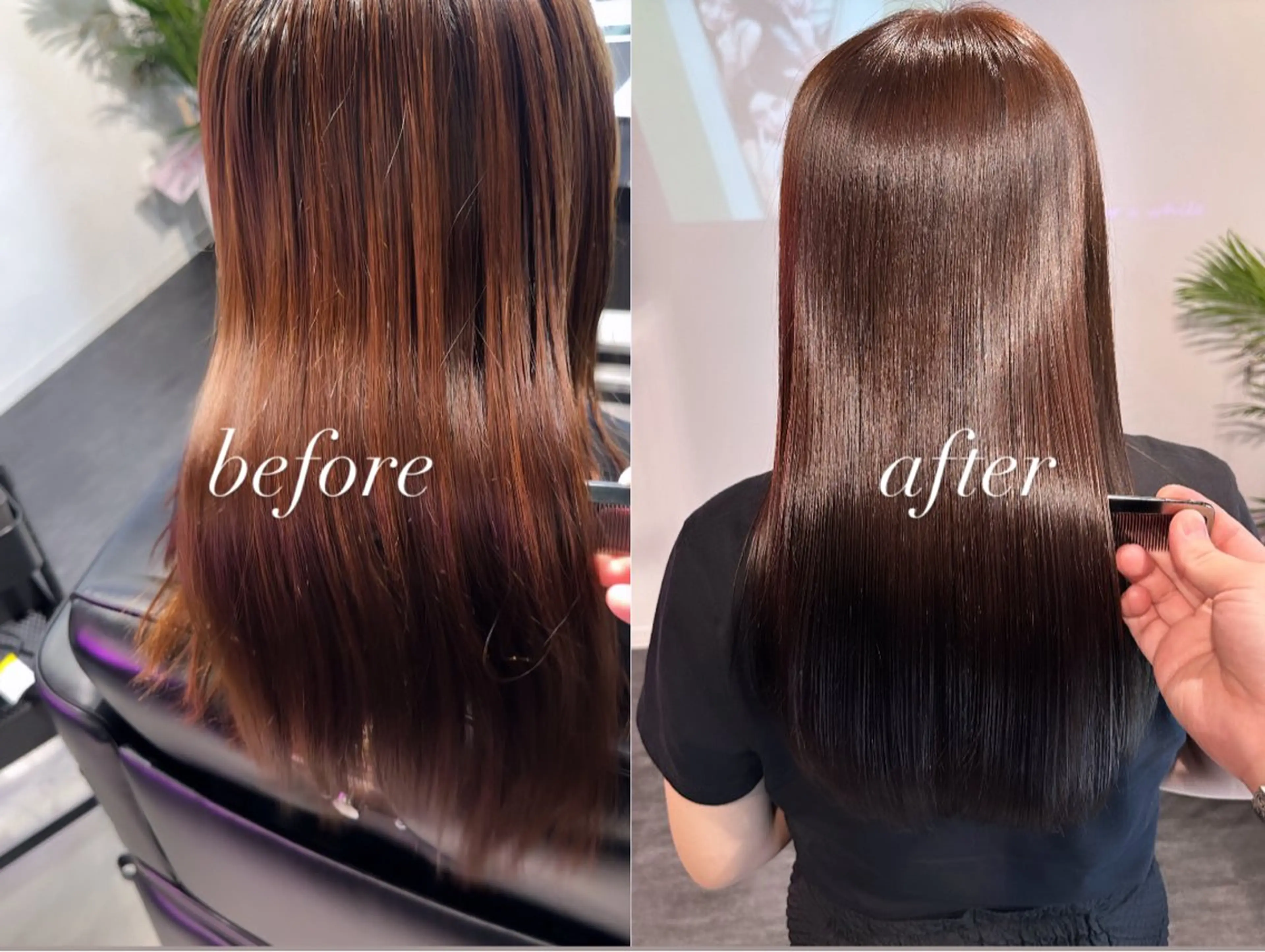 セミロング セミロングパーマ 髪質改善 レイヤーカット 縮毛矯正 オトナかわいい♡◌ ⑅⃝*GISELLEのヘアスタイル