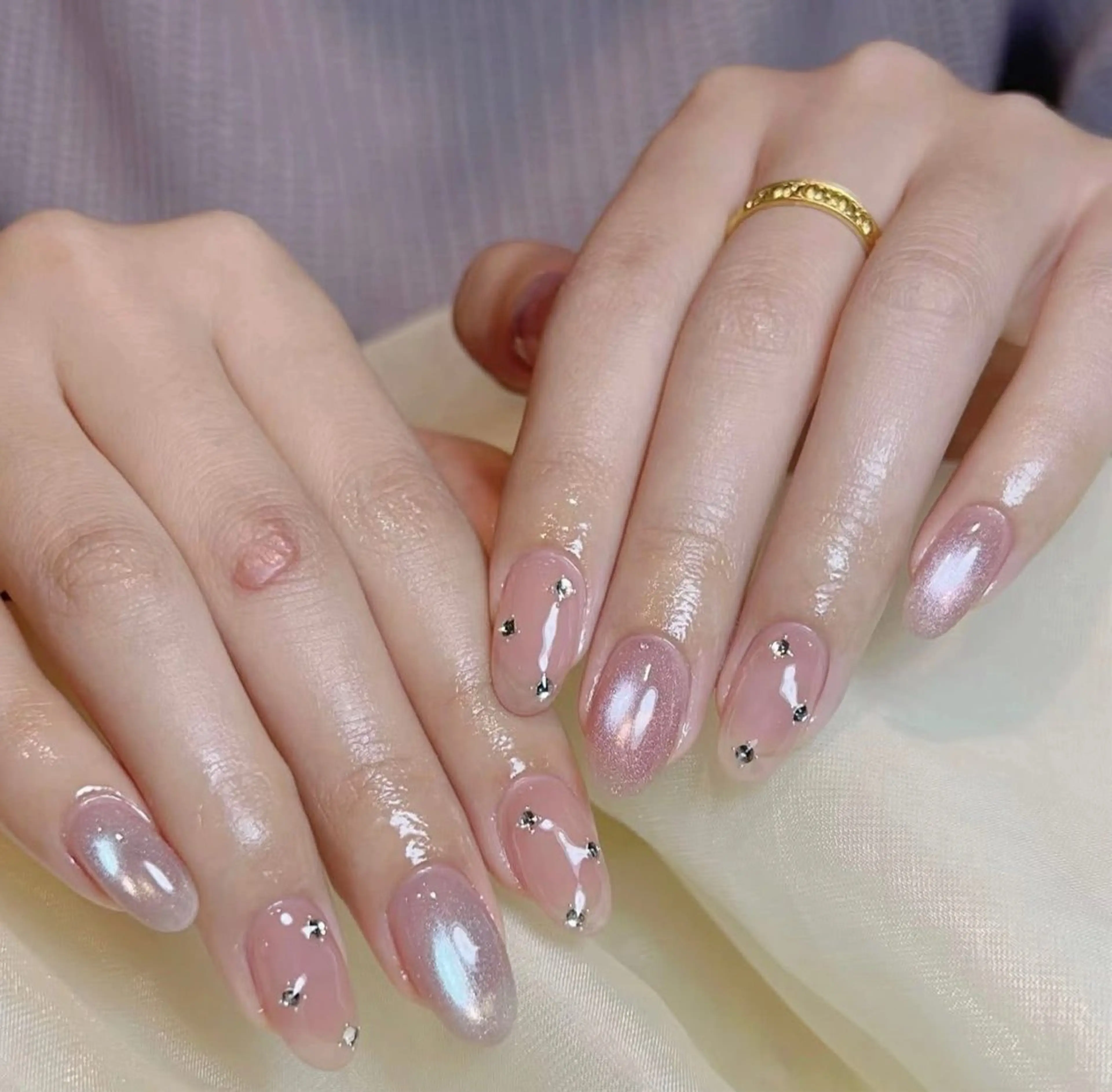 ネイル アートネイル フレンチネイル ジェルネイル グラデーション 韓国ネイル 村中 ハナのネイルデザイン