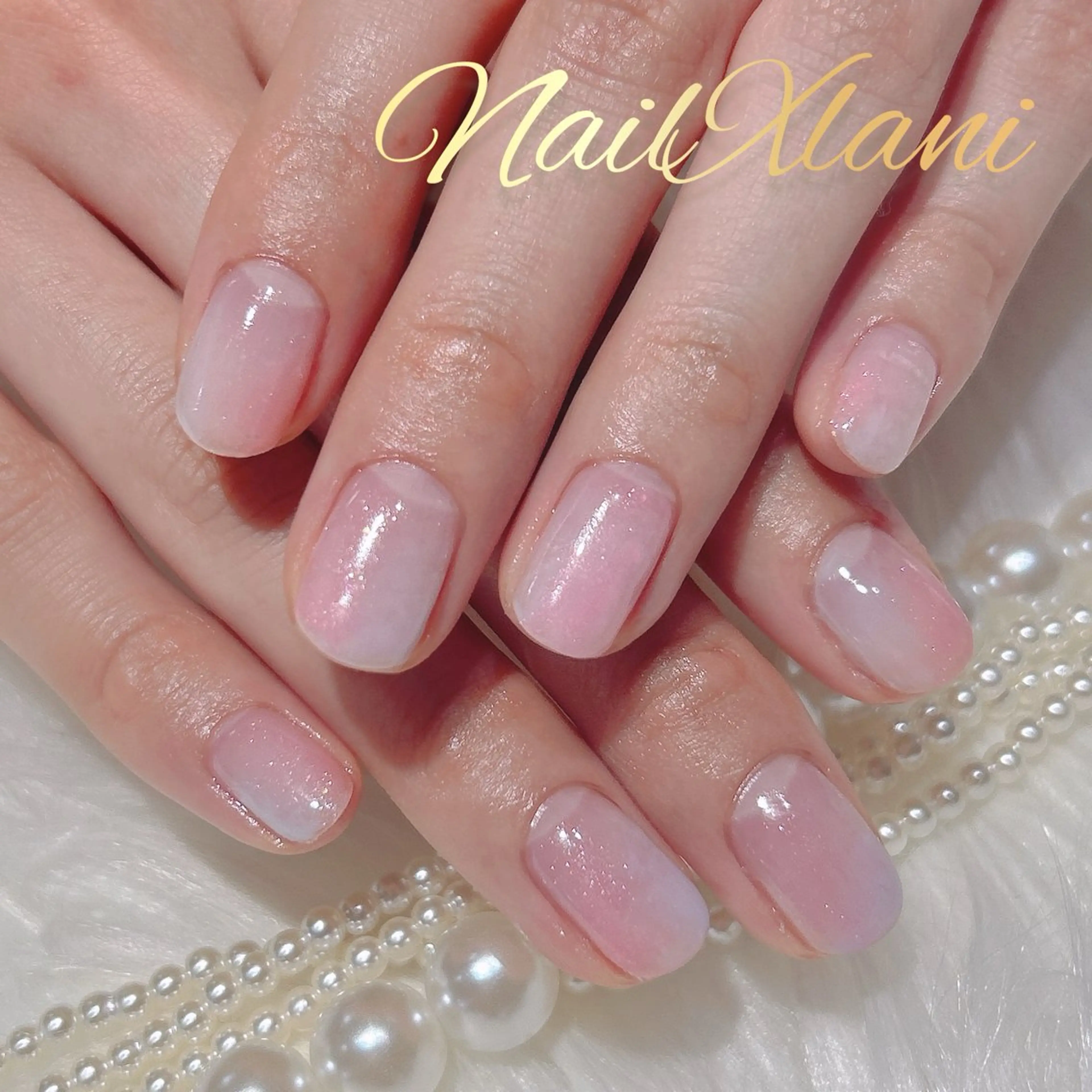 ネイル フットネイル ジェルネイル マグネットネイル パラジェル Nail×Lani 深爪矯正対応◎のネイルデザイン