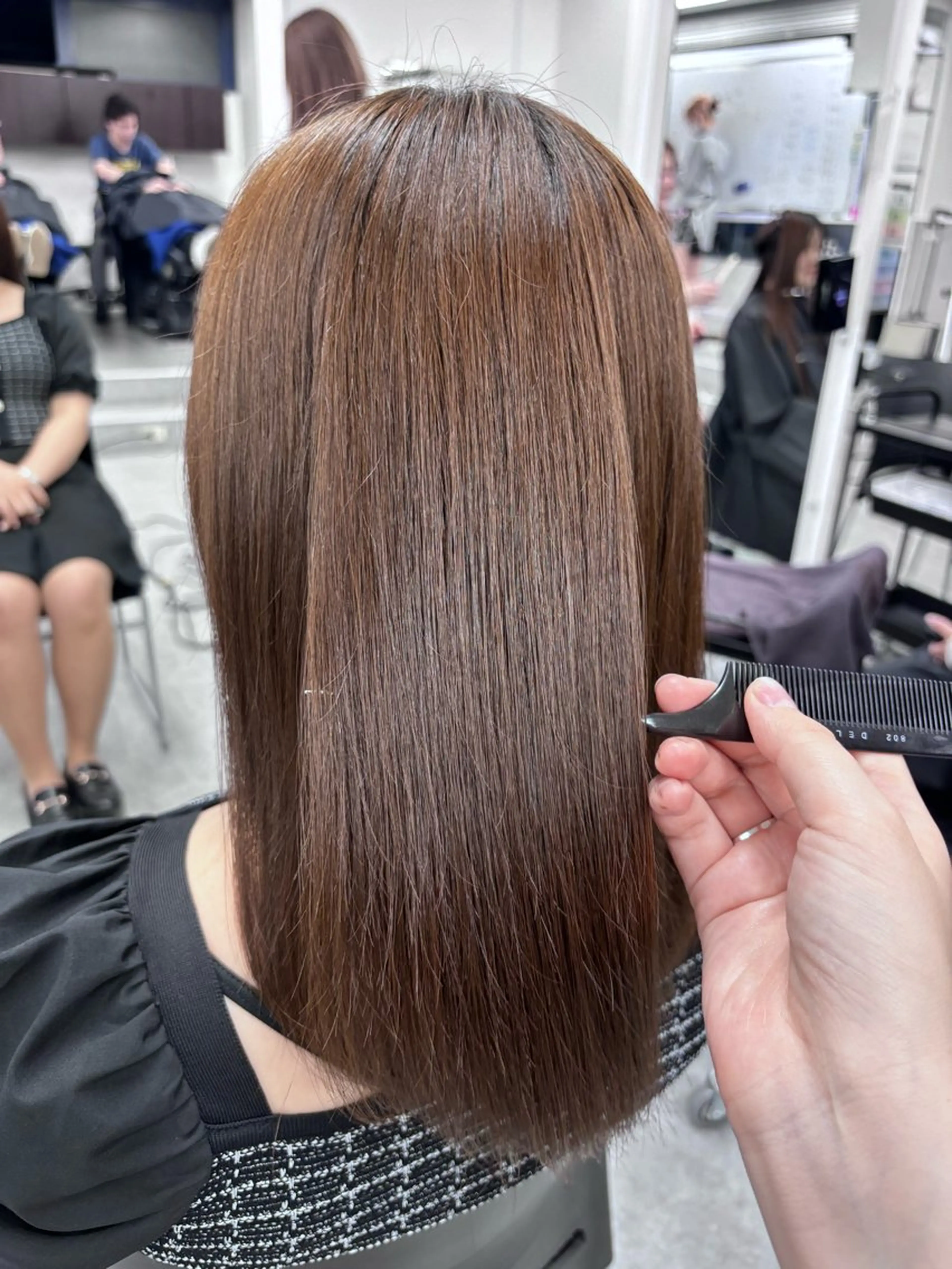 ロング 韓国風暗髪ヘア🤍 🫧MIREIのヘアスタイル