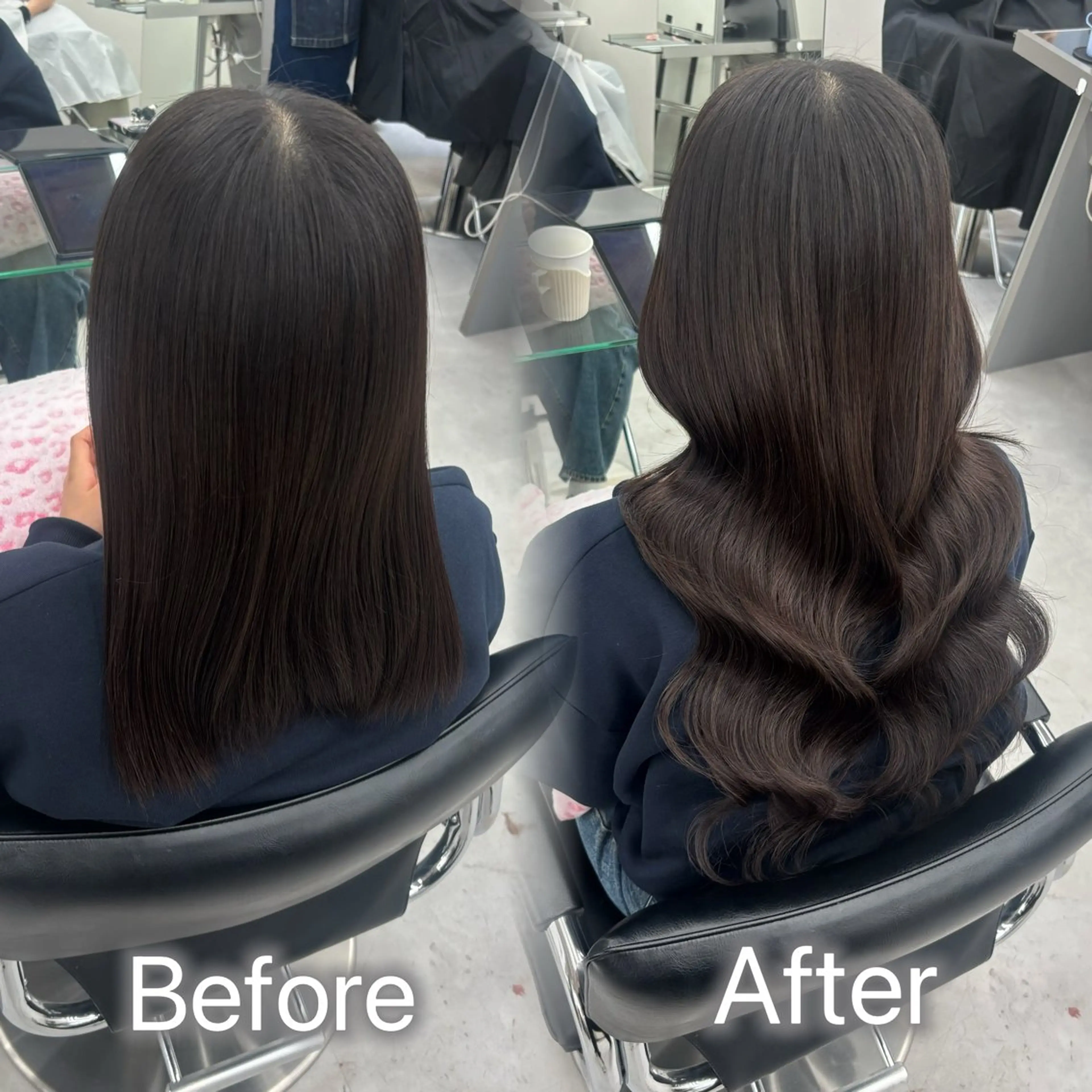 ロング カラー メンズ カット ヘアカラー トリートメント エクステ ヘアセット シールエクステ🎀 羽エクステ🌙しぇるのヘアスタイル