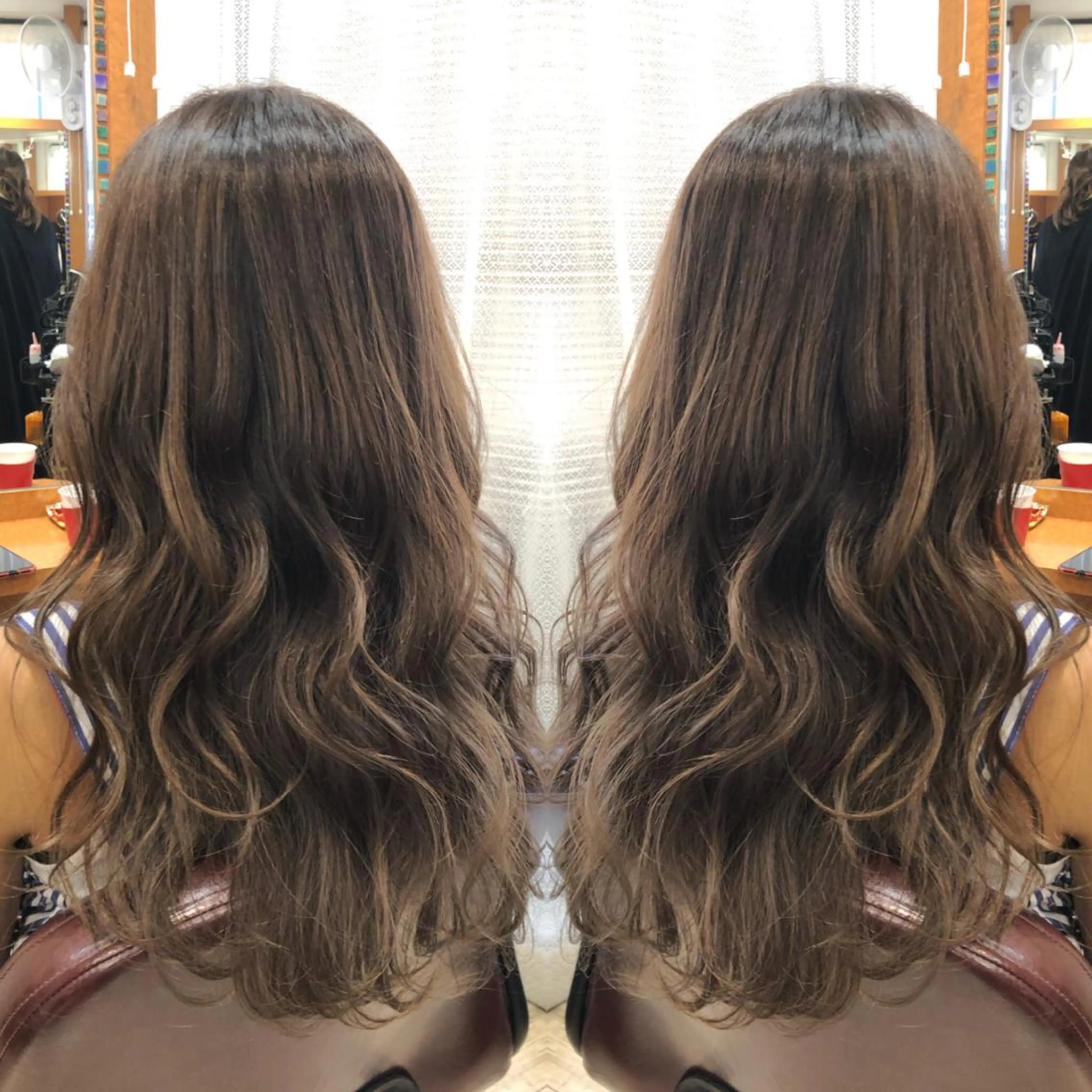 ロング カラー 韓国ヘア🤍髪質改善 🇰🇷AKANEのヘアスタイル