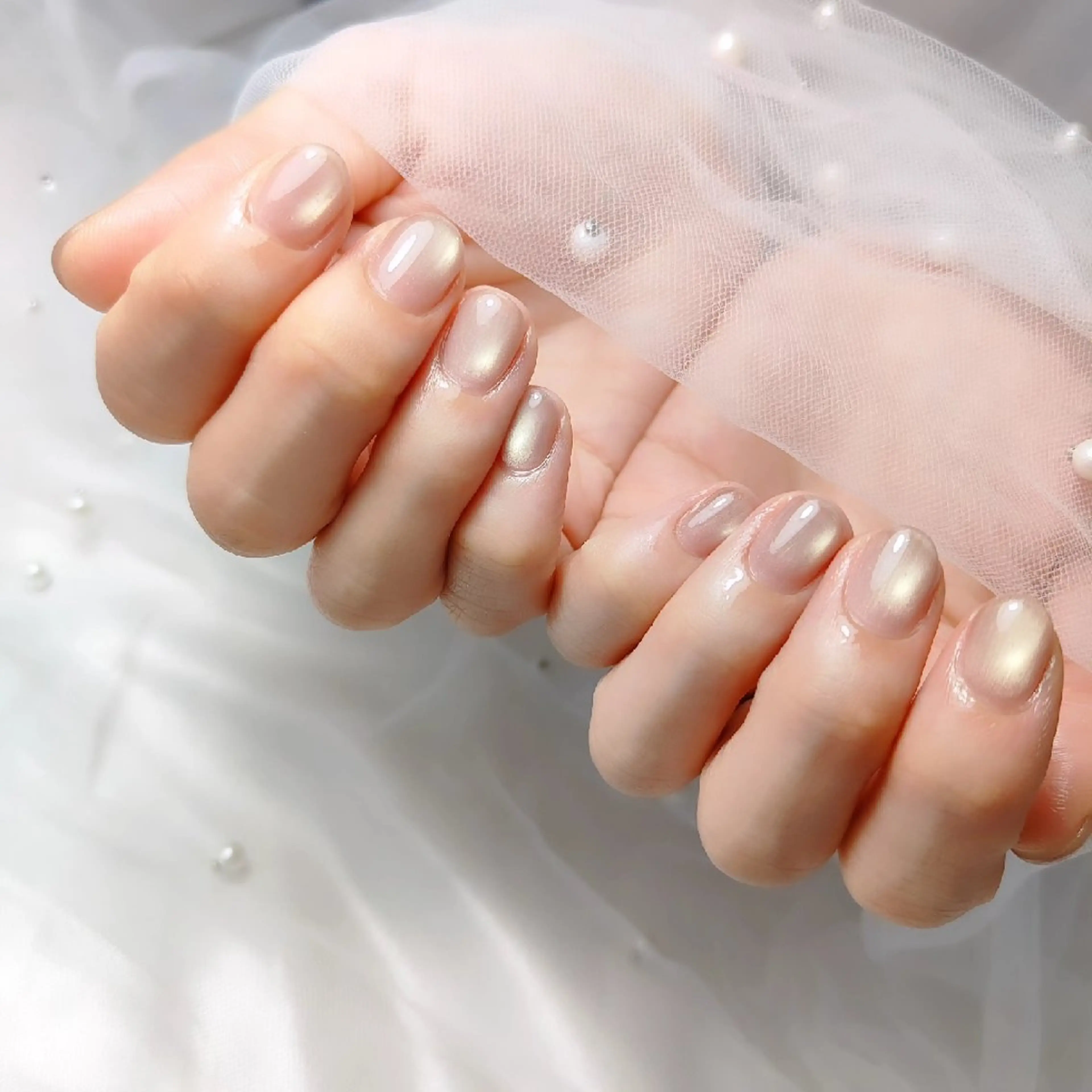 ネイル マグネットネイル ハンドネイル CLEAR NAILのネイルデザイン