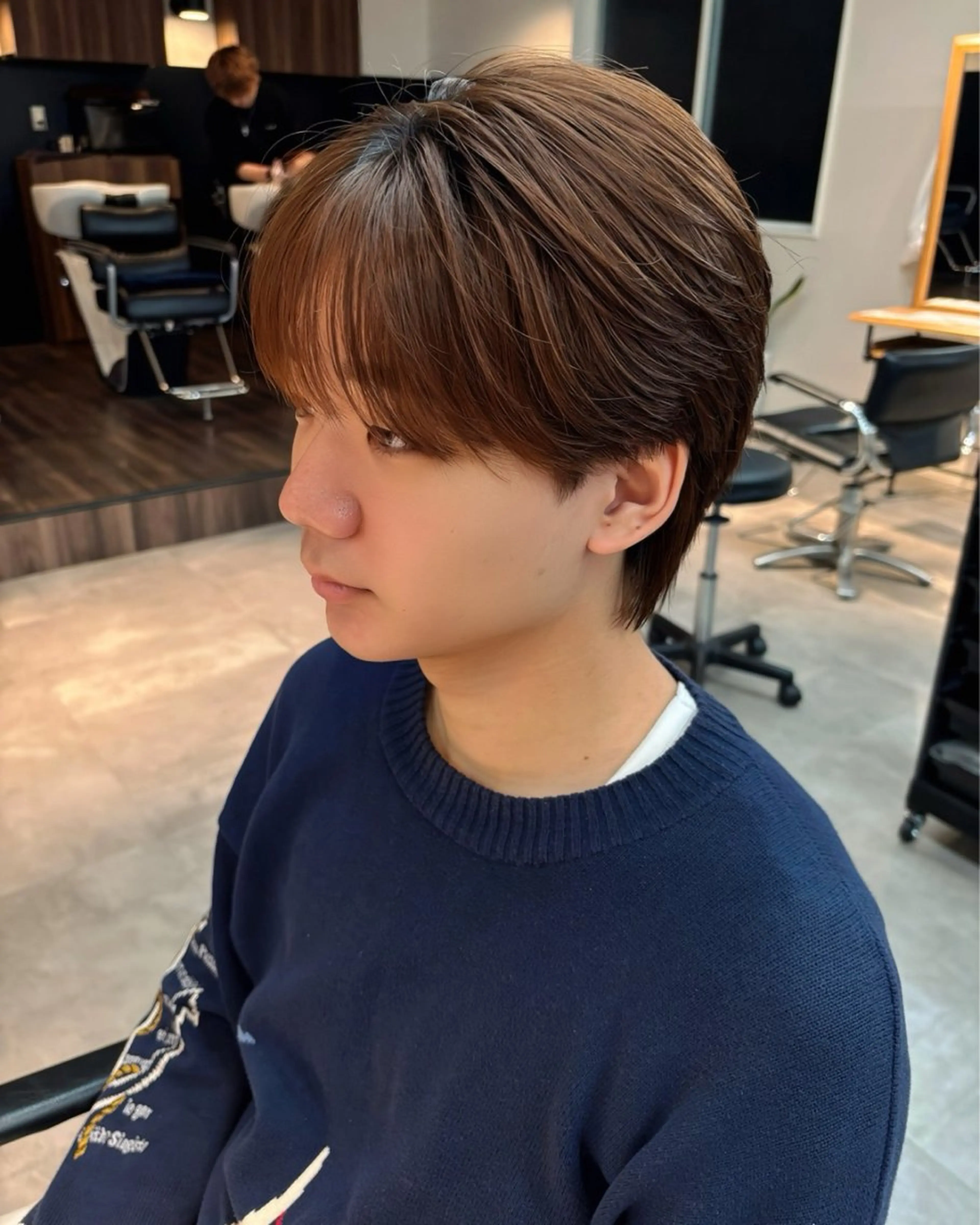 メンズ メンズ韓国風 マッシュ シースルーマッシュ カット 男の理想を叶える🔥 メンズパーマ特化｜関のヘアスタイル