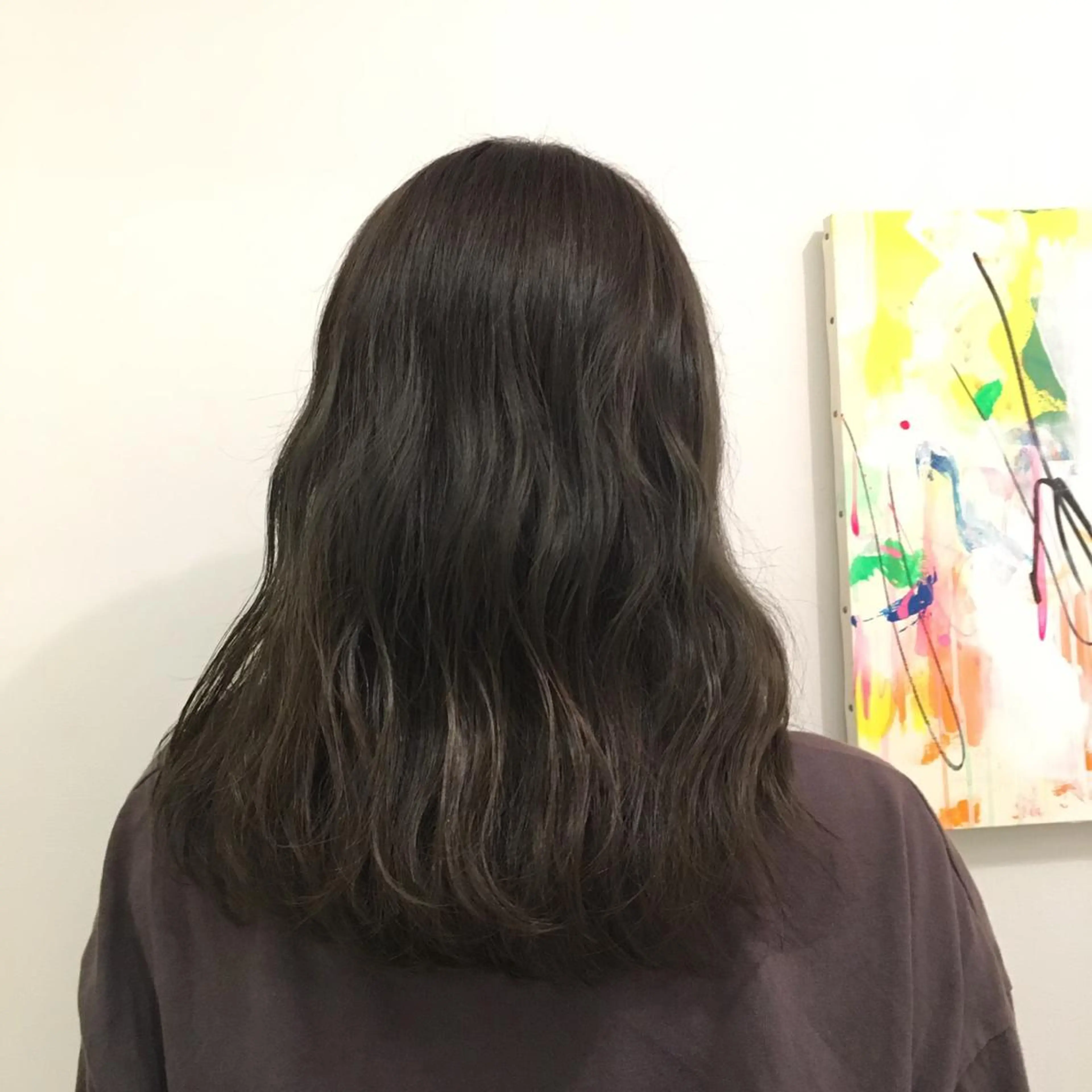 セミロング カラー 💘透明感カラー💘 沖本 将宏のヘアスタイル