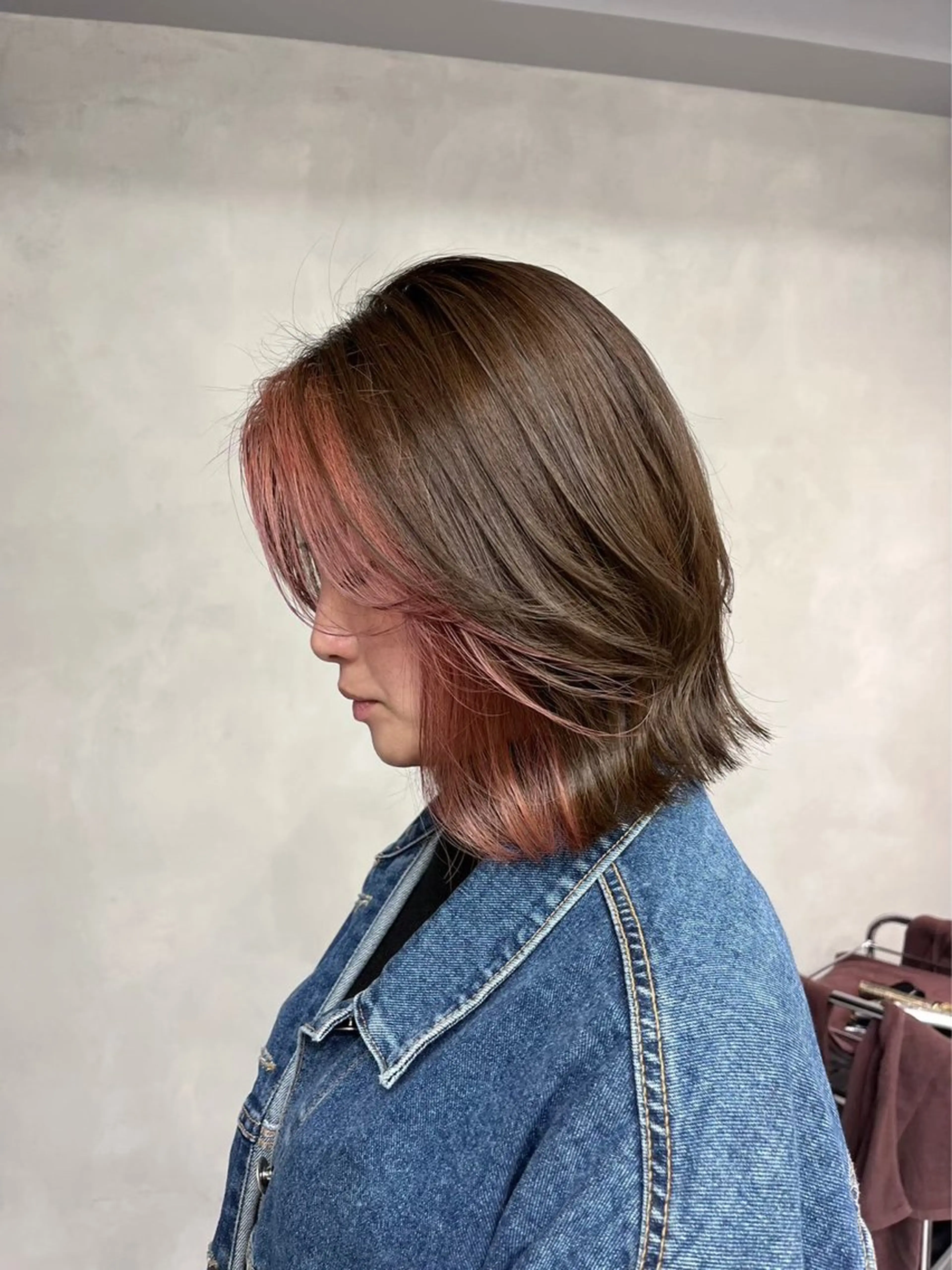 ミディアム キッズ 小森聖奈 韓国風レイヤーカットのヘアスタイル