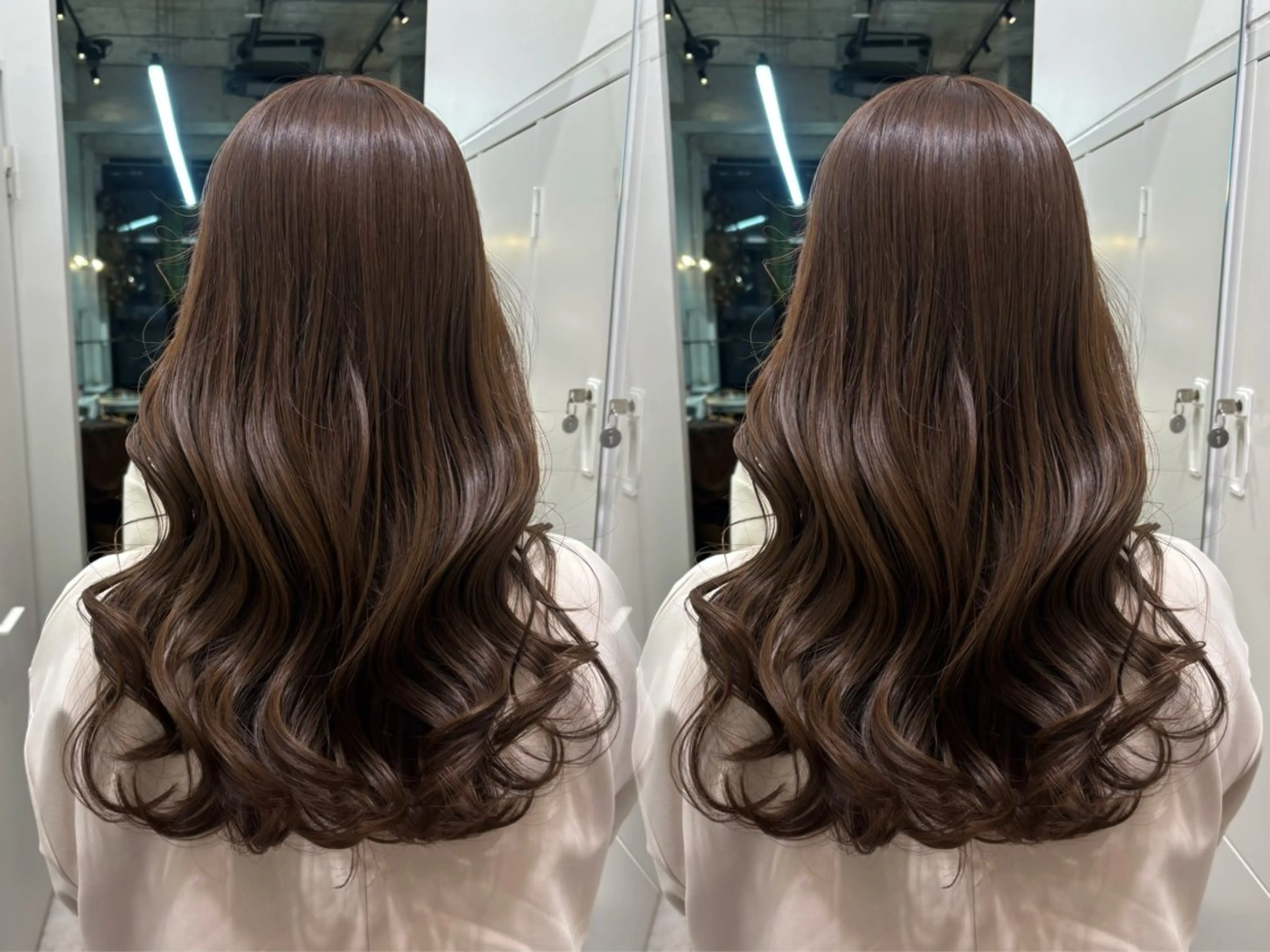 ロング カット ヘアカラー Haruka髪質改善 ヘアセット♡のヘアスタイル