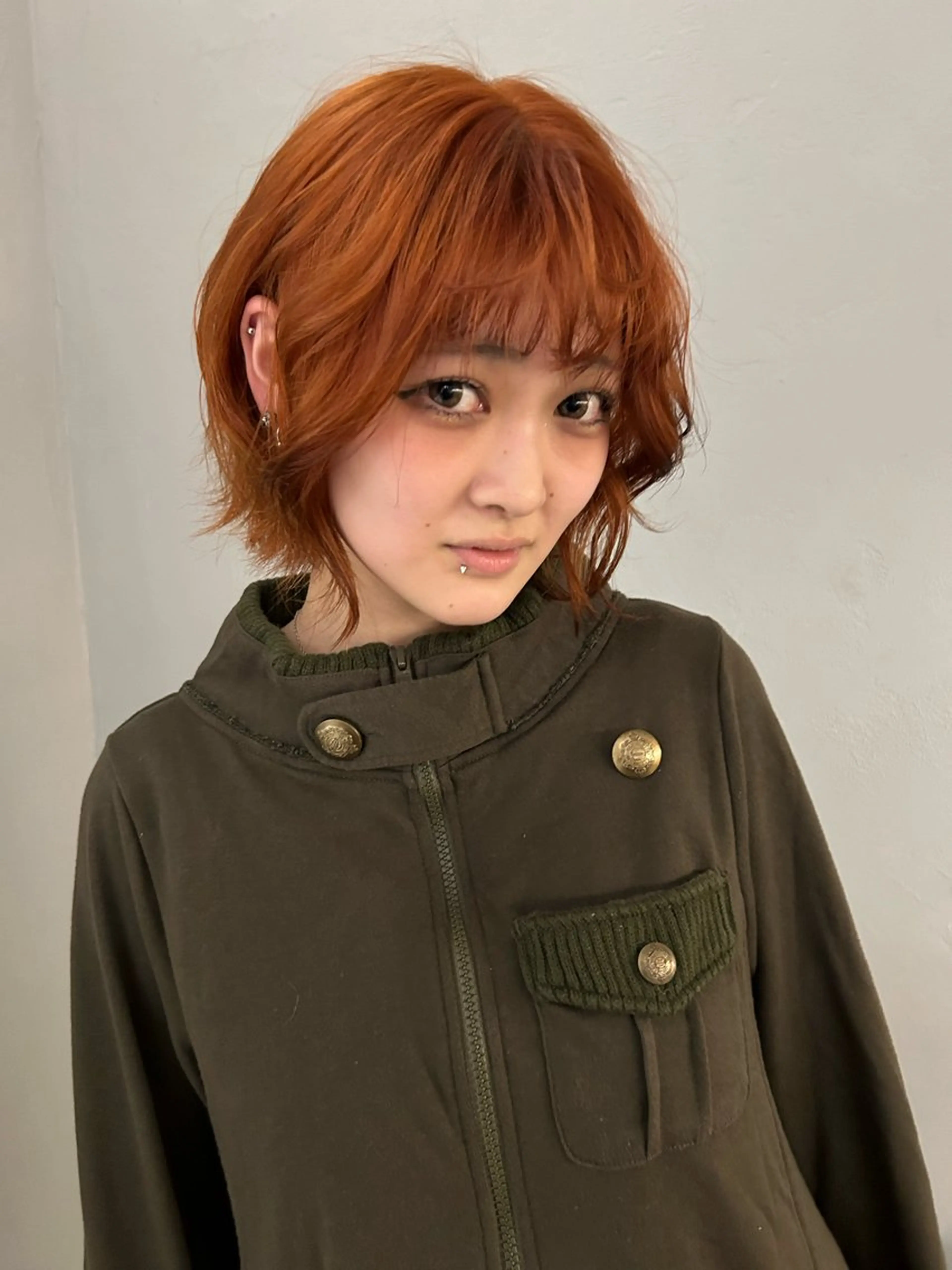 ショート カラー ケアパーマ/ケアブリ ーチdaisukeのヘアスタイル