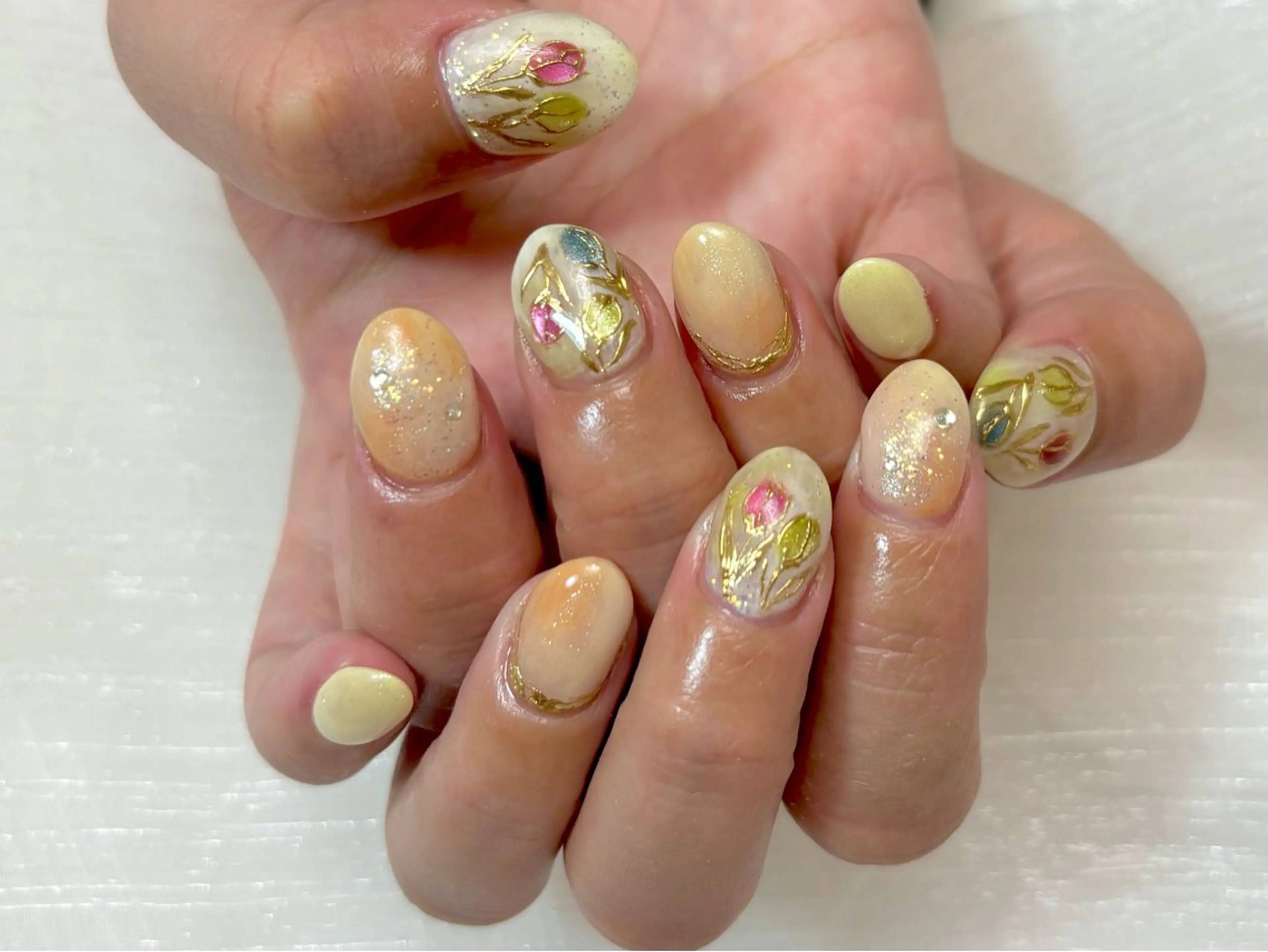 ネイル ハンドネイル yurina ☆のネイルデザイン