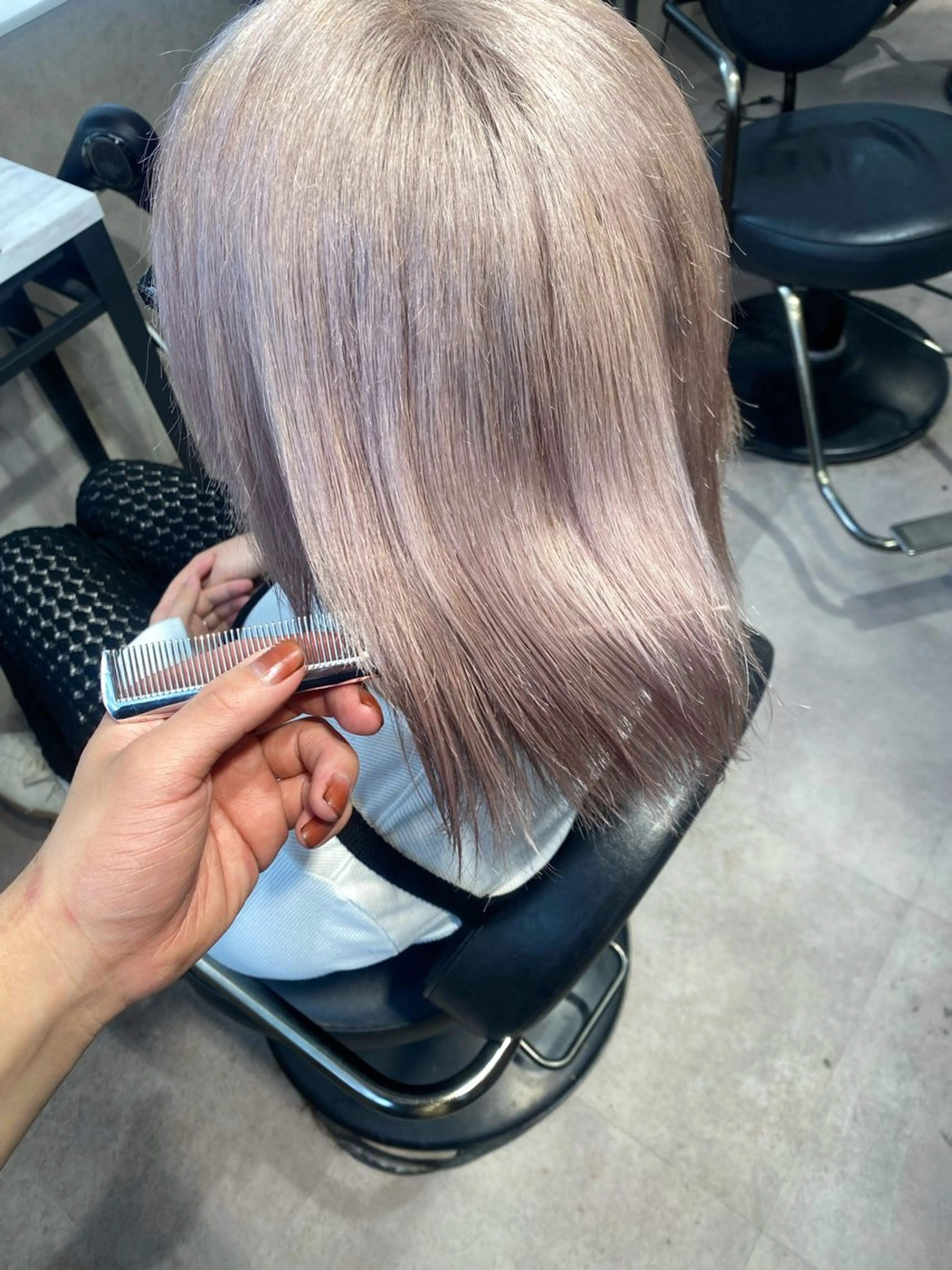 カラー ヘアカラー ヘアセット Seleneコウキ ブリーチ/ハイトーンのヘアスタイル