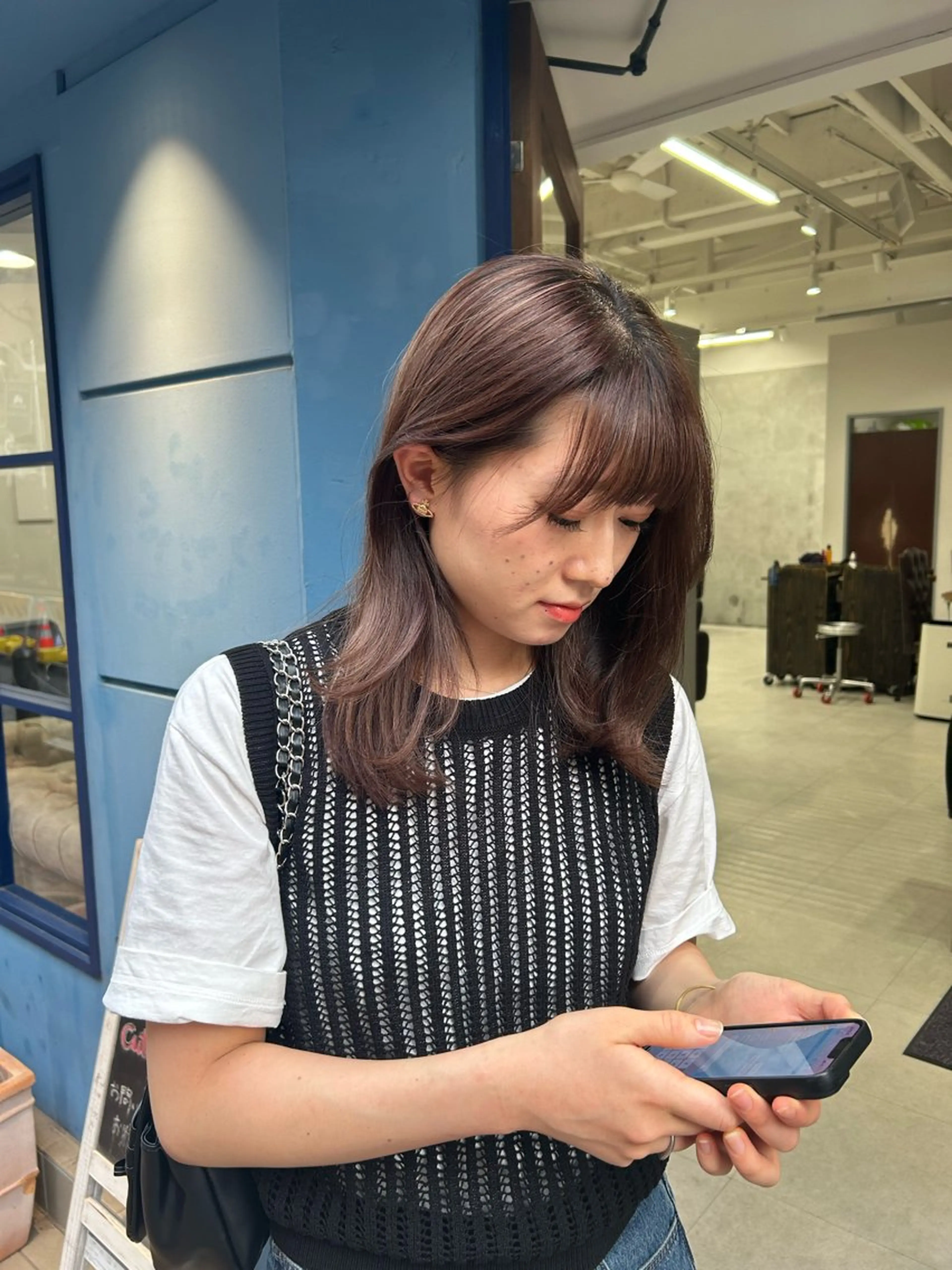 ミディアム hana _のヘアスタイル