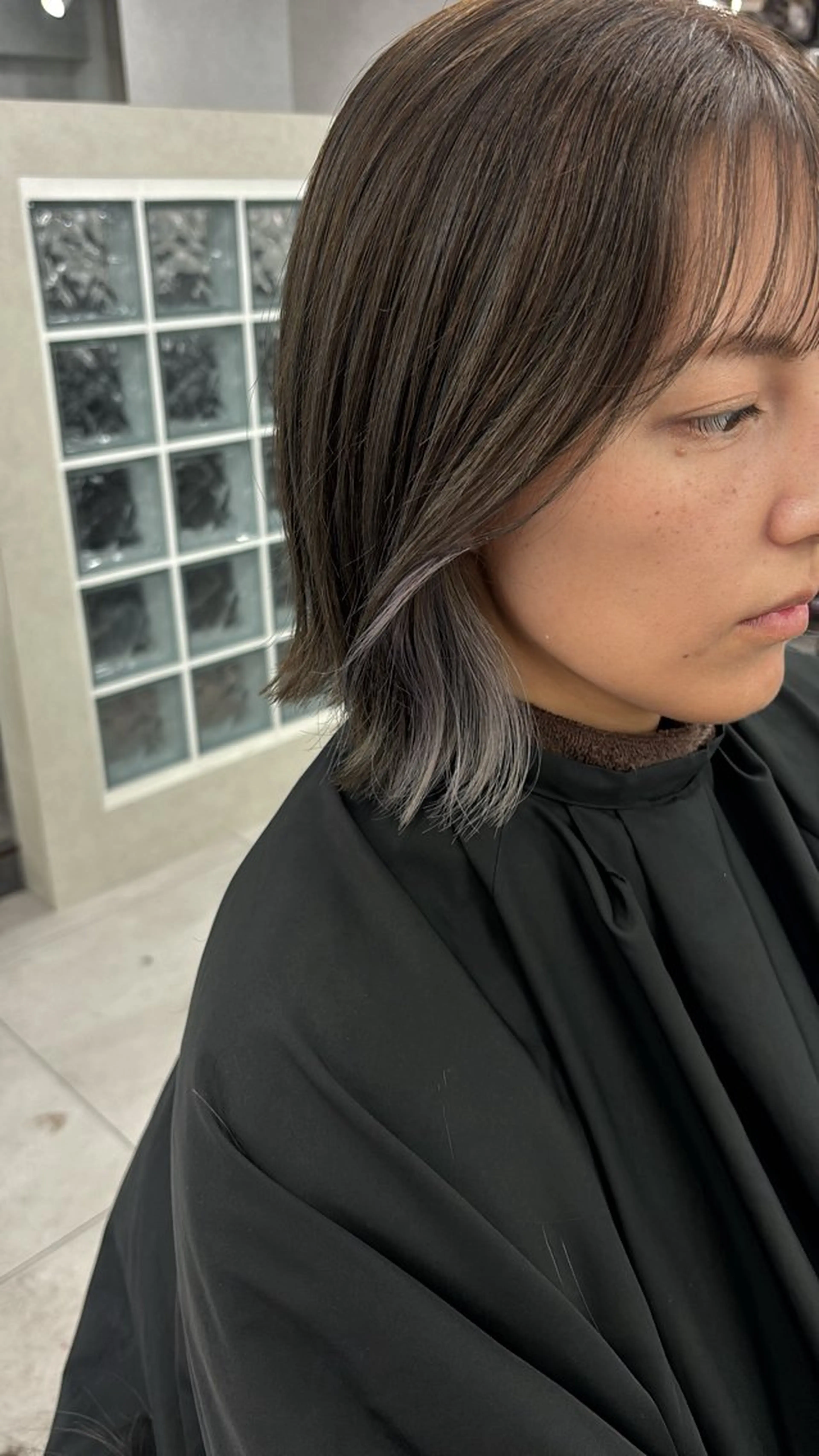 ミディアム カラー 石井 紫文のヘアスタイル