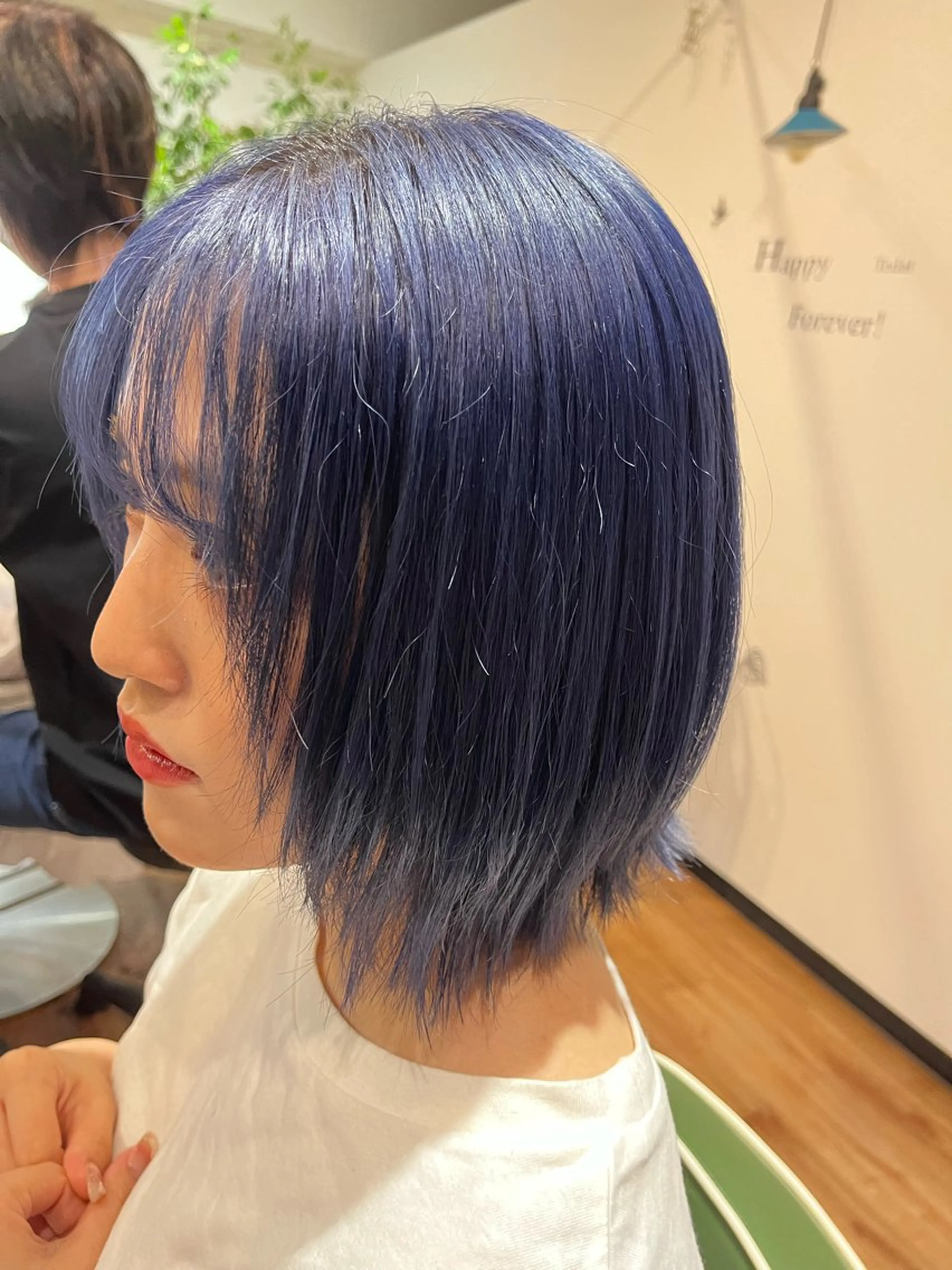 ショート カラー ショートボブ ネイビーカラー ボブ ショートヘア ✨ショート/ボブ 縮毛矯正✨アキラのヘアスタイル