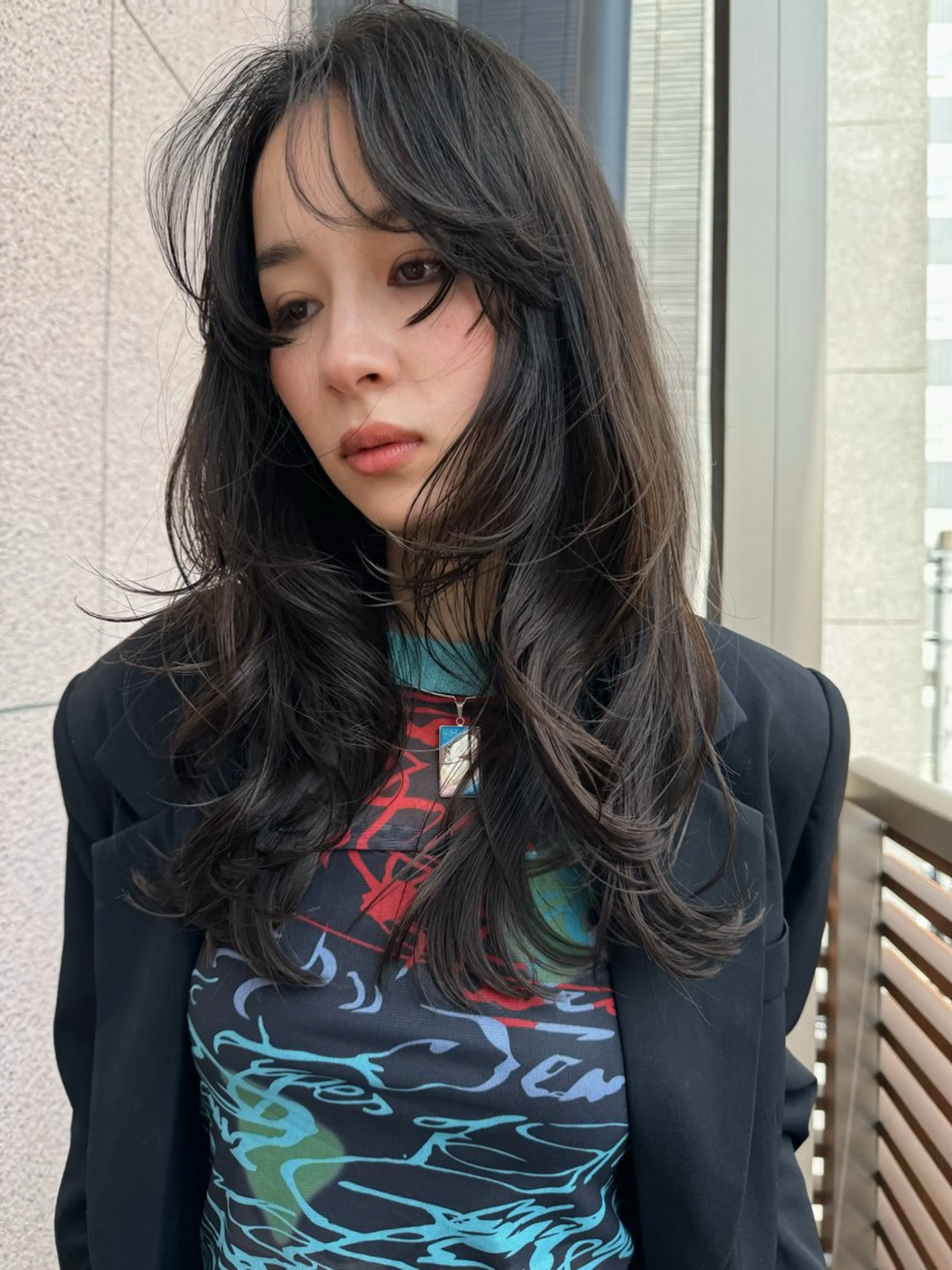 ロング カット ヘアカラー 🩵縮毛矯正・ボブ 岩原朋也🩵のヘアスタイル