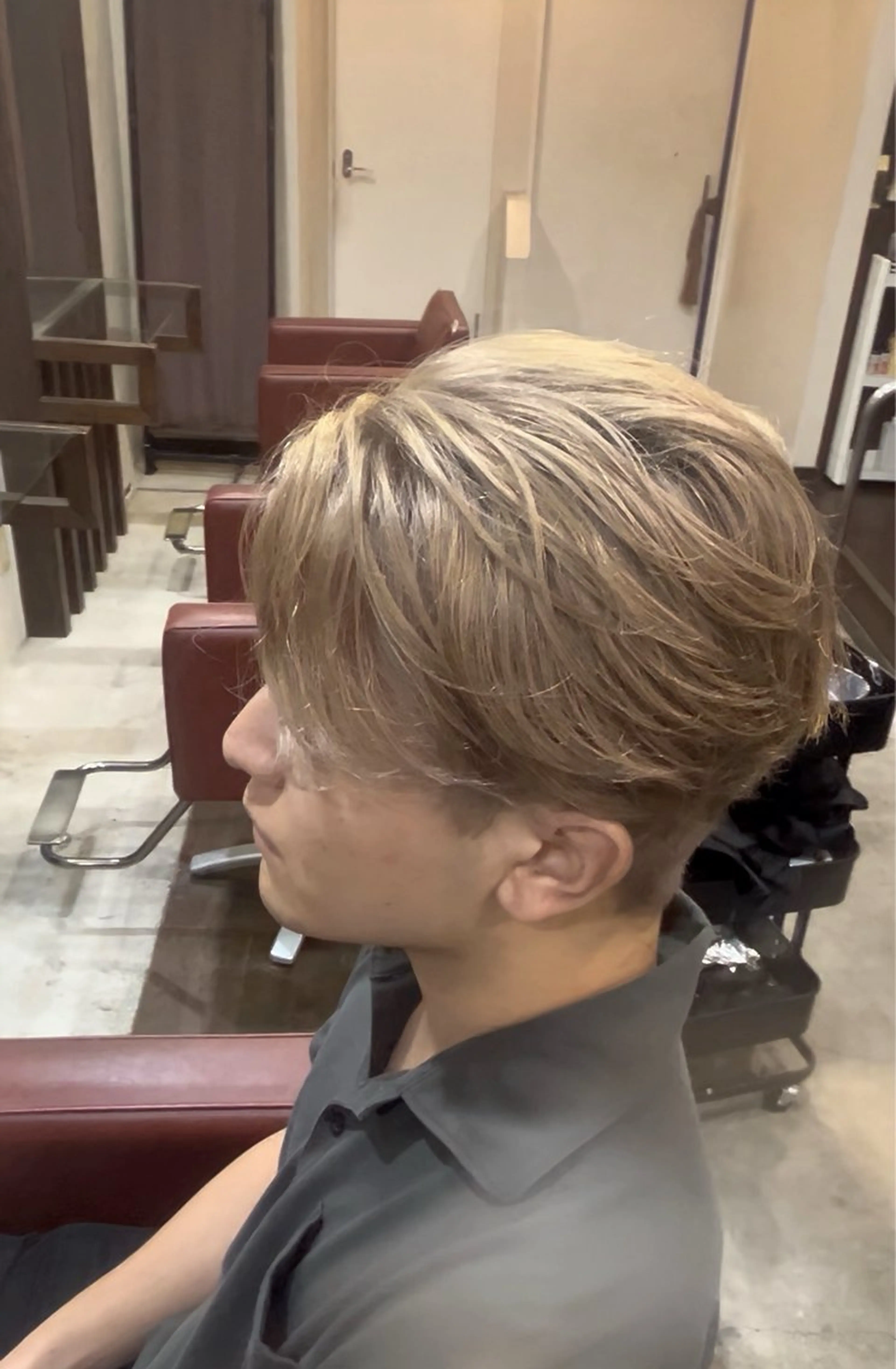 ショート カラー パーマ メンズ キッズ 【メンズ特化✨️】 韓国風ヘア/栁沼遼眞のヘアスタイル