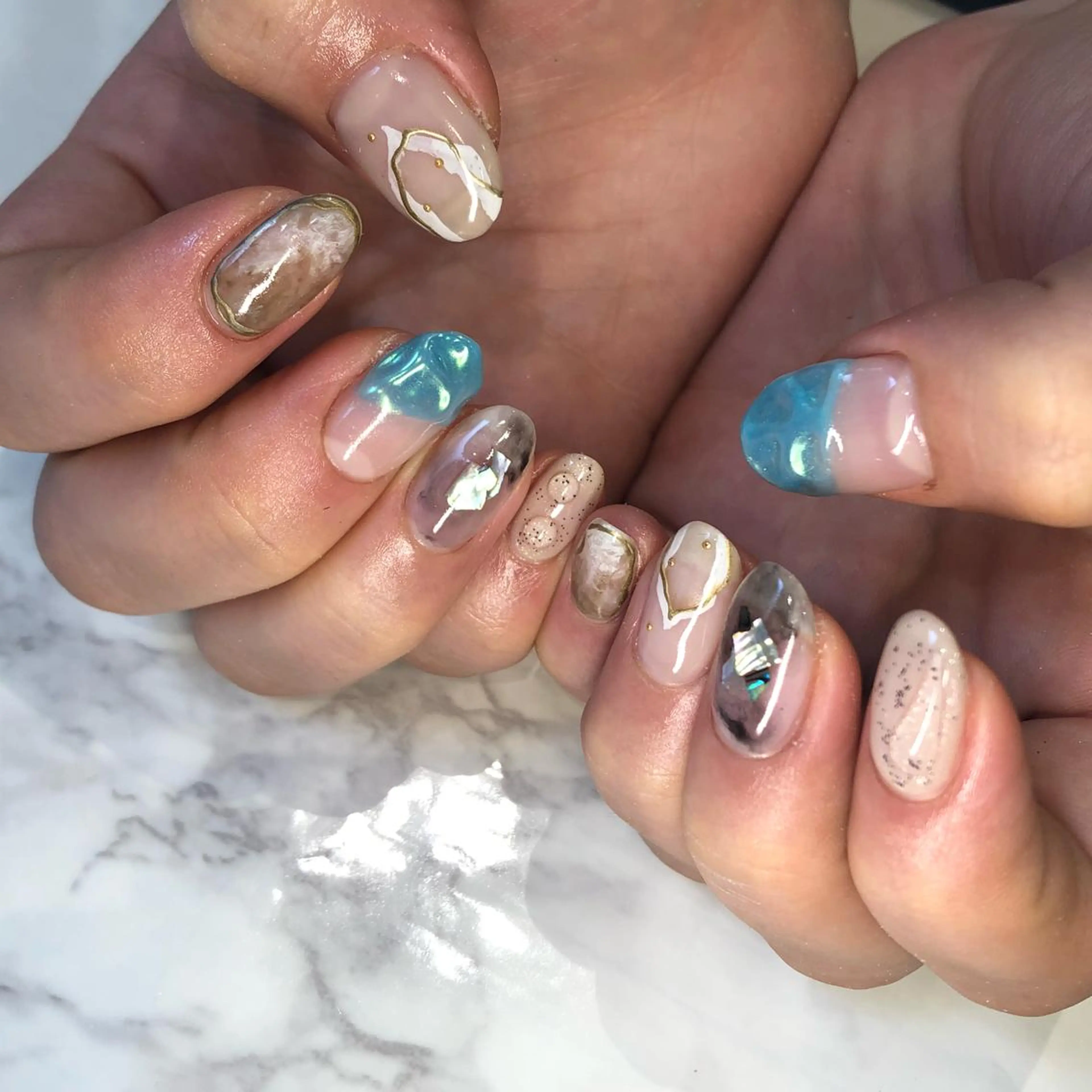 ネイル Arowa 伊田のネイルデザイン