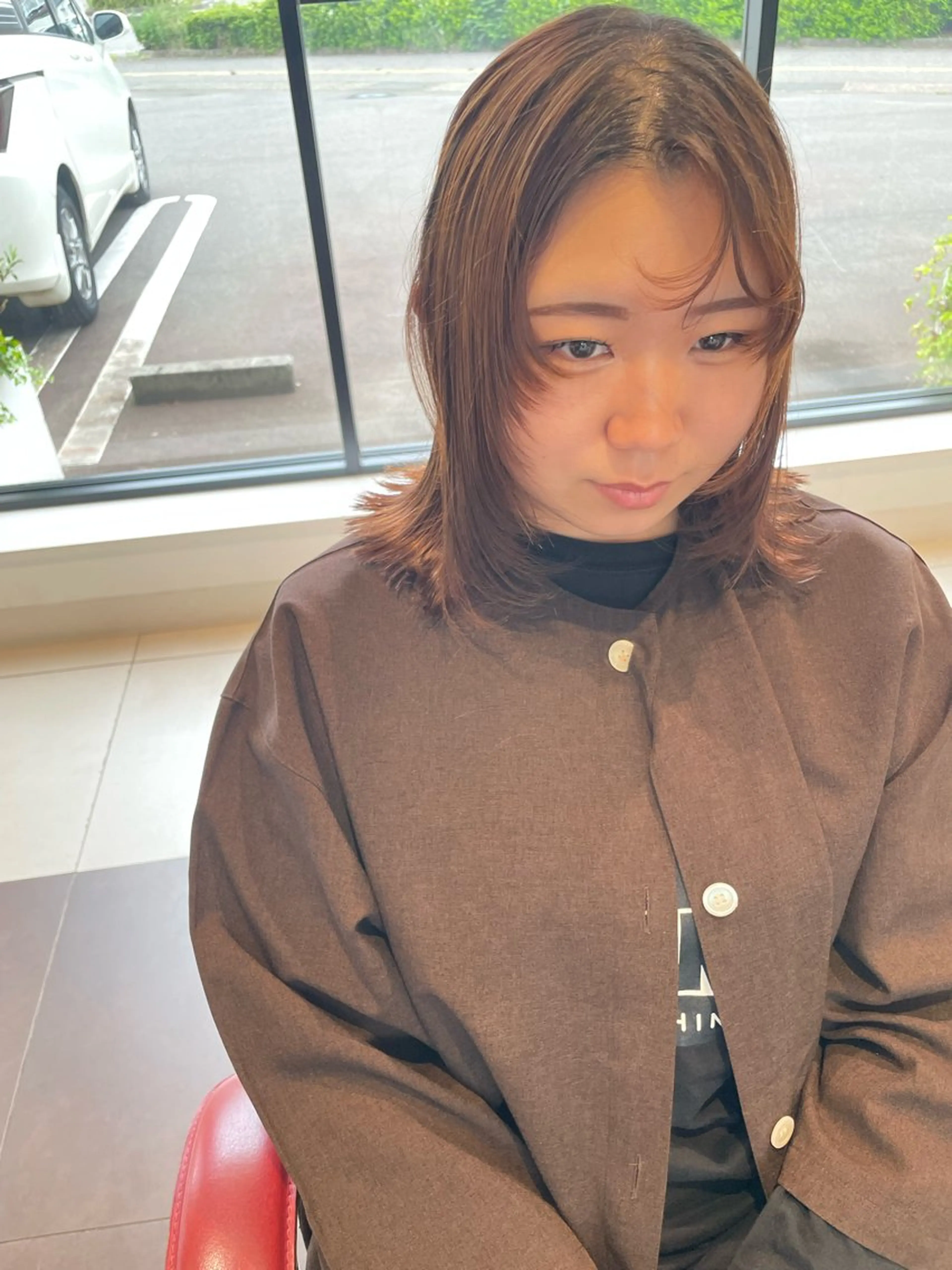 ミディアム ミディアムパーマ 山田 由貴のヘアスタイル