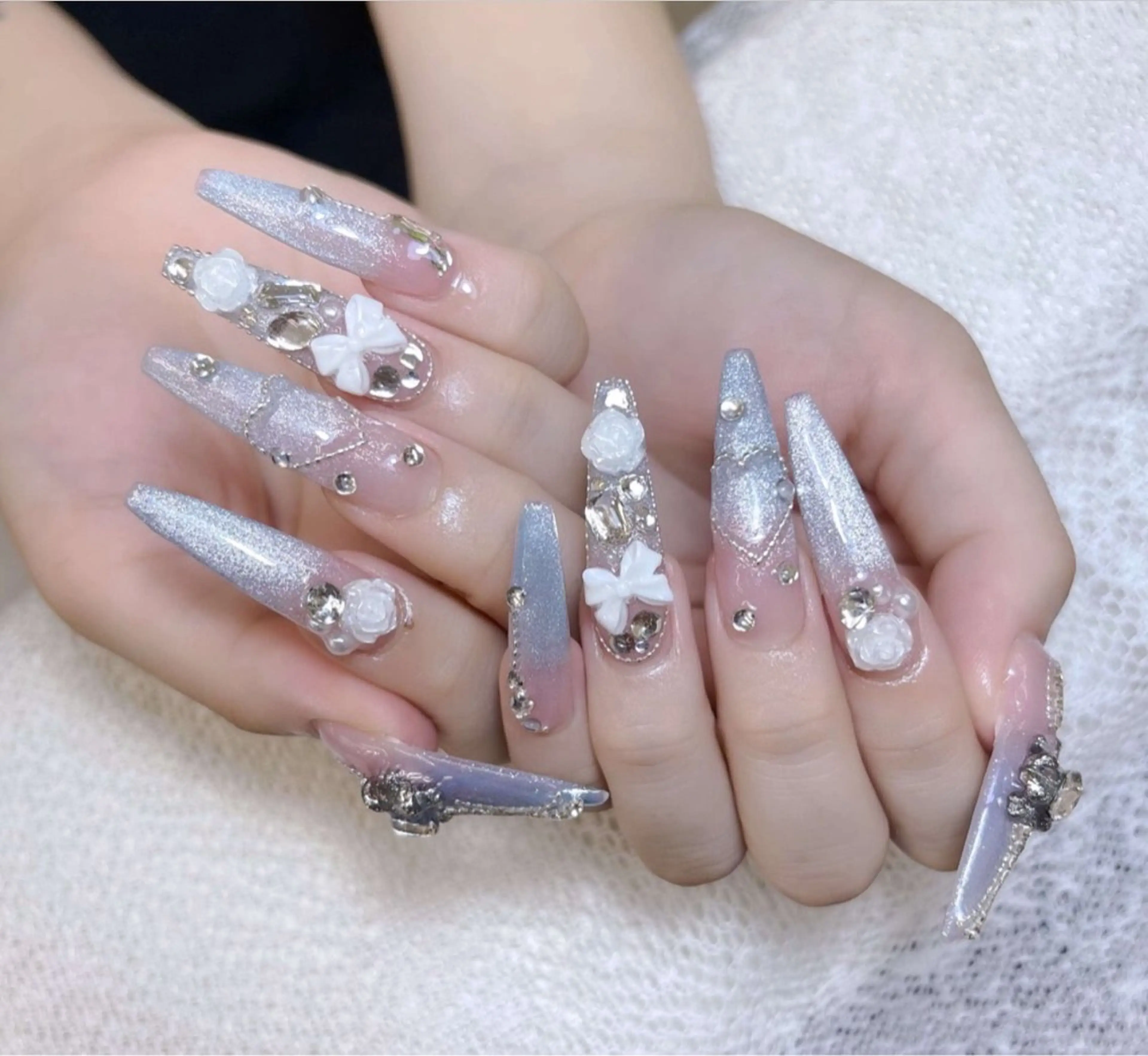 ネイル アートネイル フレンチネイル ジェルネイル 韓国ネイル マグネットネイル ハンドネイル Lenie Nailsのネイルデザイン