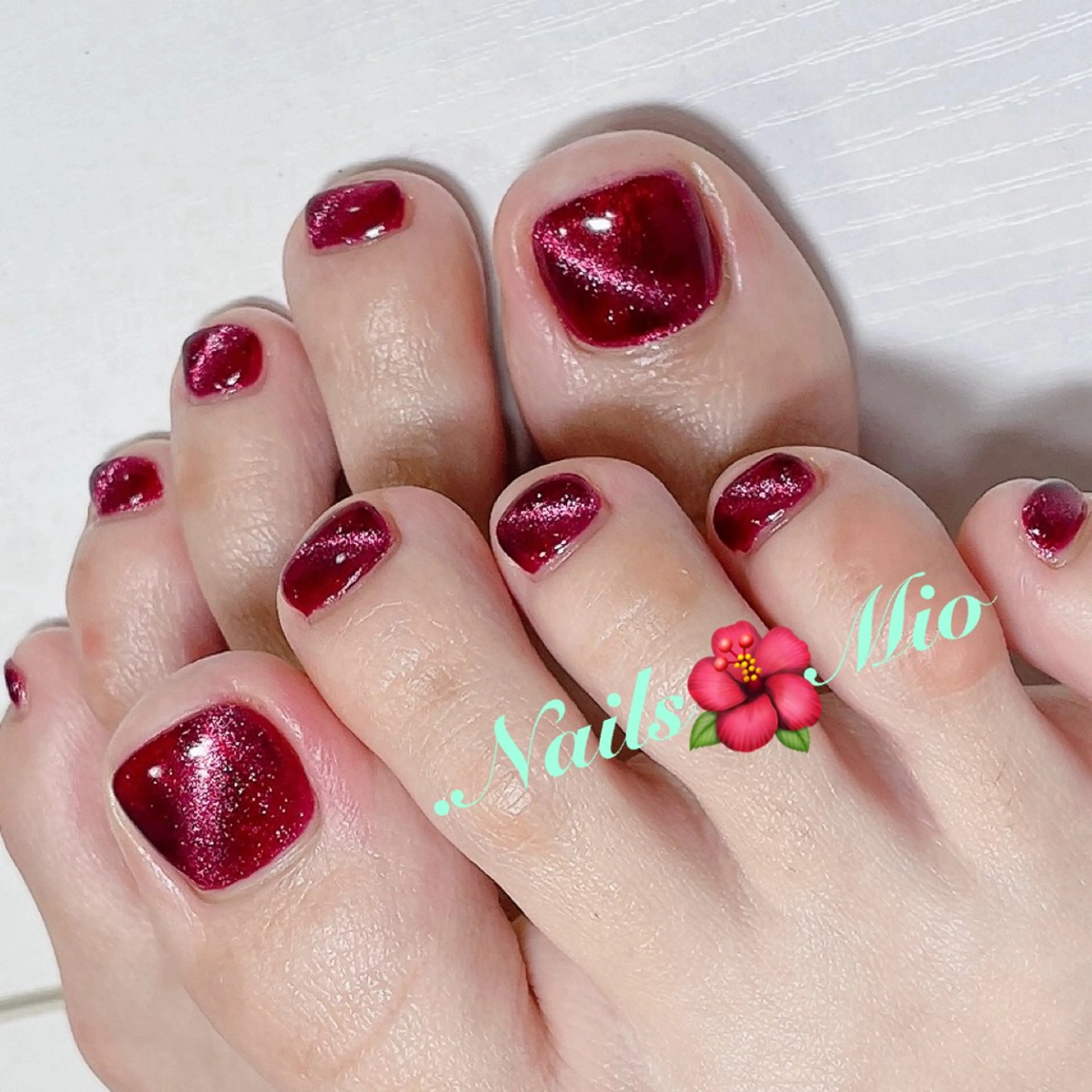 ネイル フットネイル ジェルネイル マグネットネイル .Nails Mio 赤羽西ネイルサロンのネイルデザイン