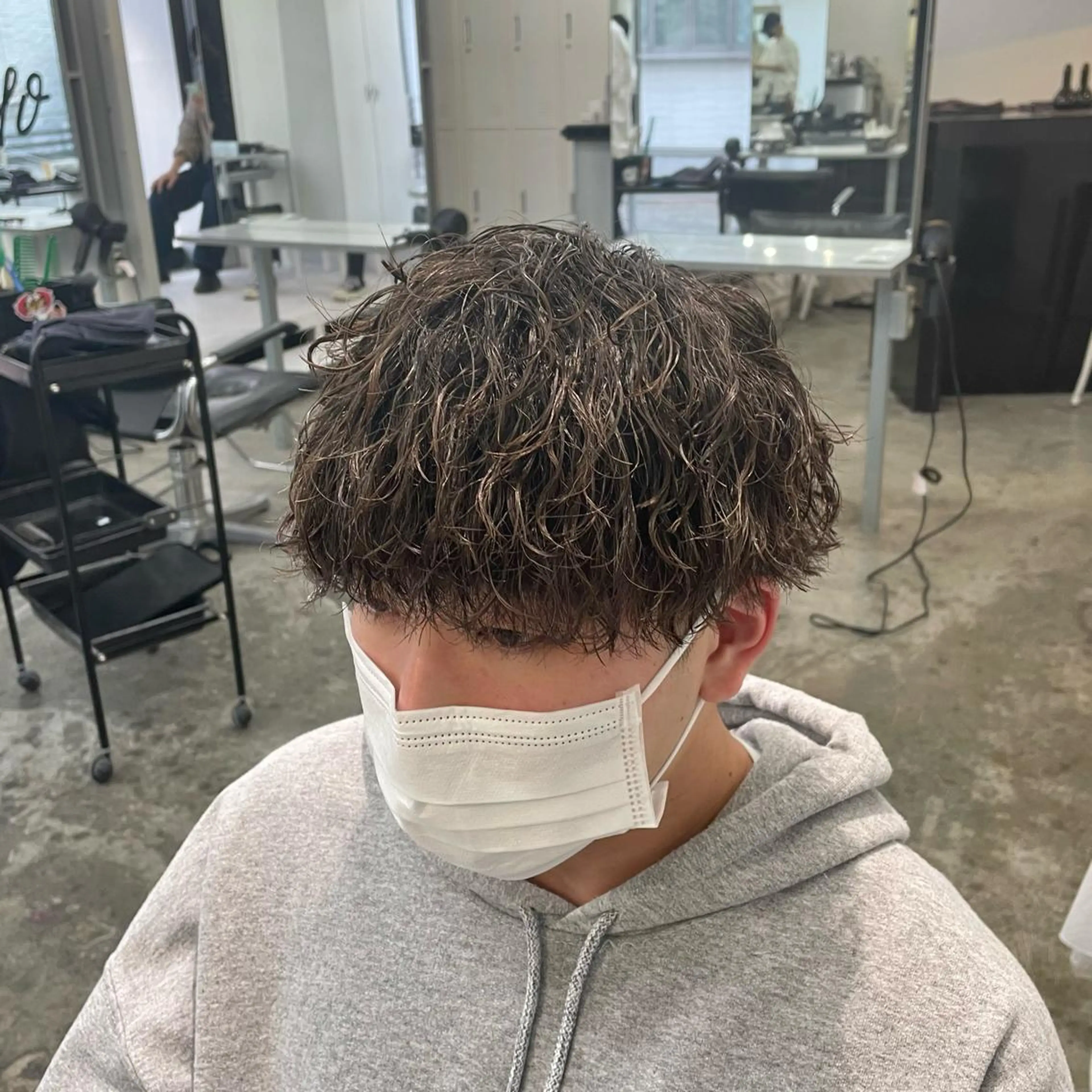 ショート パーマ メンズ カット パーマ メンズ特化美容師/ 藤戸 椋のヘアスタイル