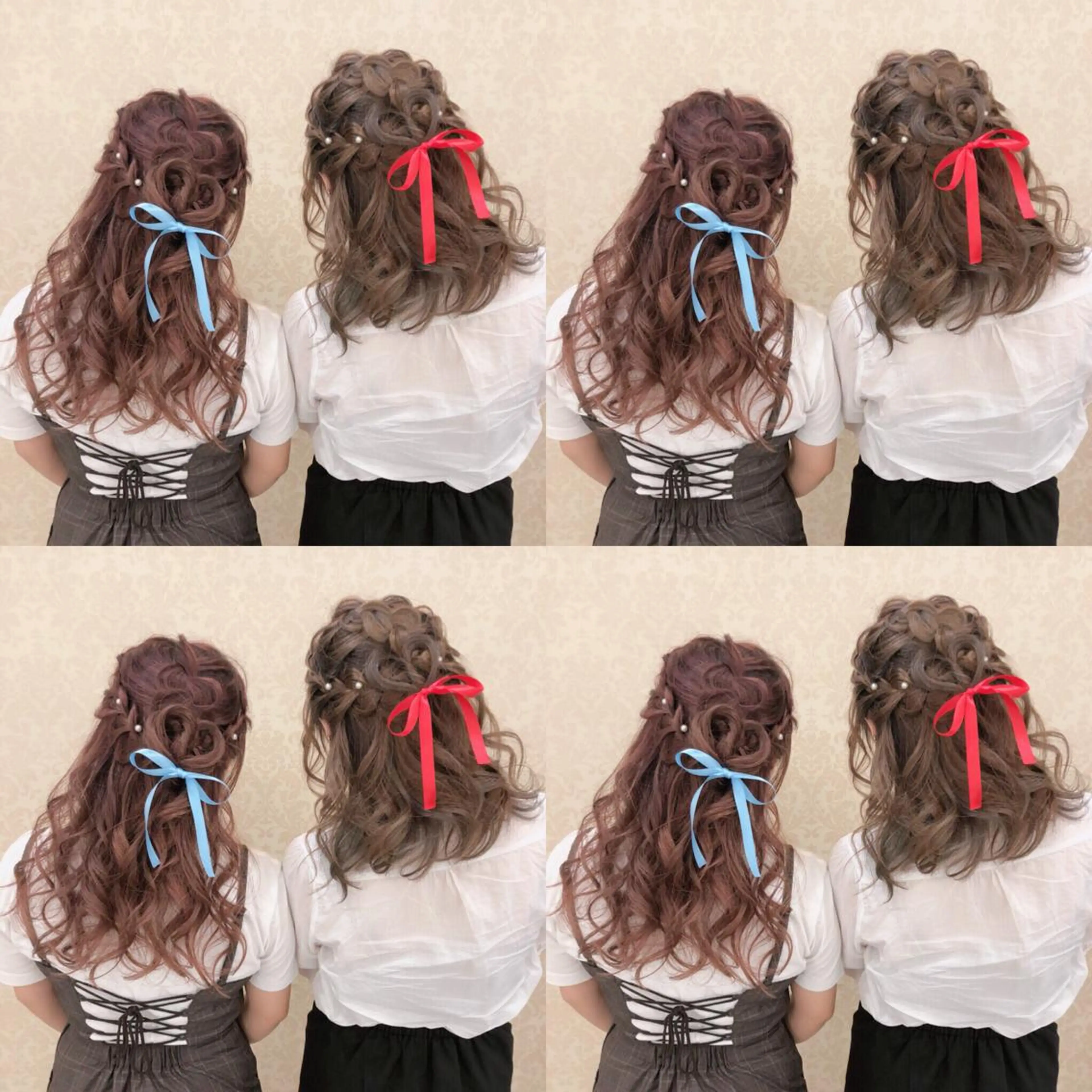 セミロング ヘアアレンジ ハーフアップ 🌷MAYU 🌷のヘアスタイル