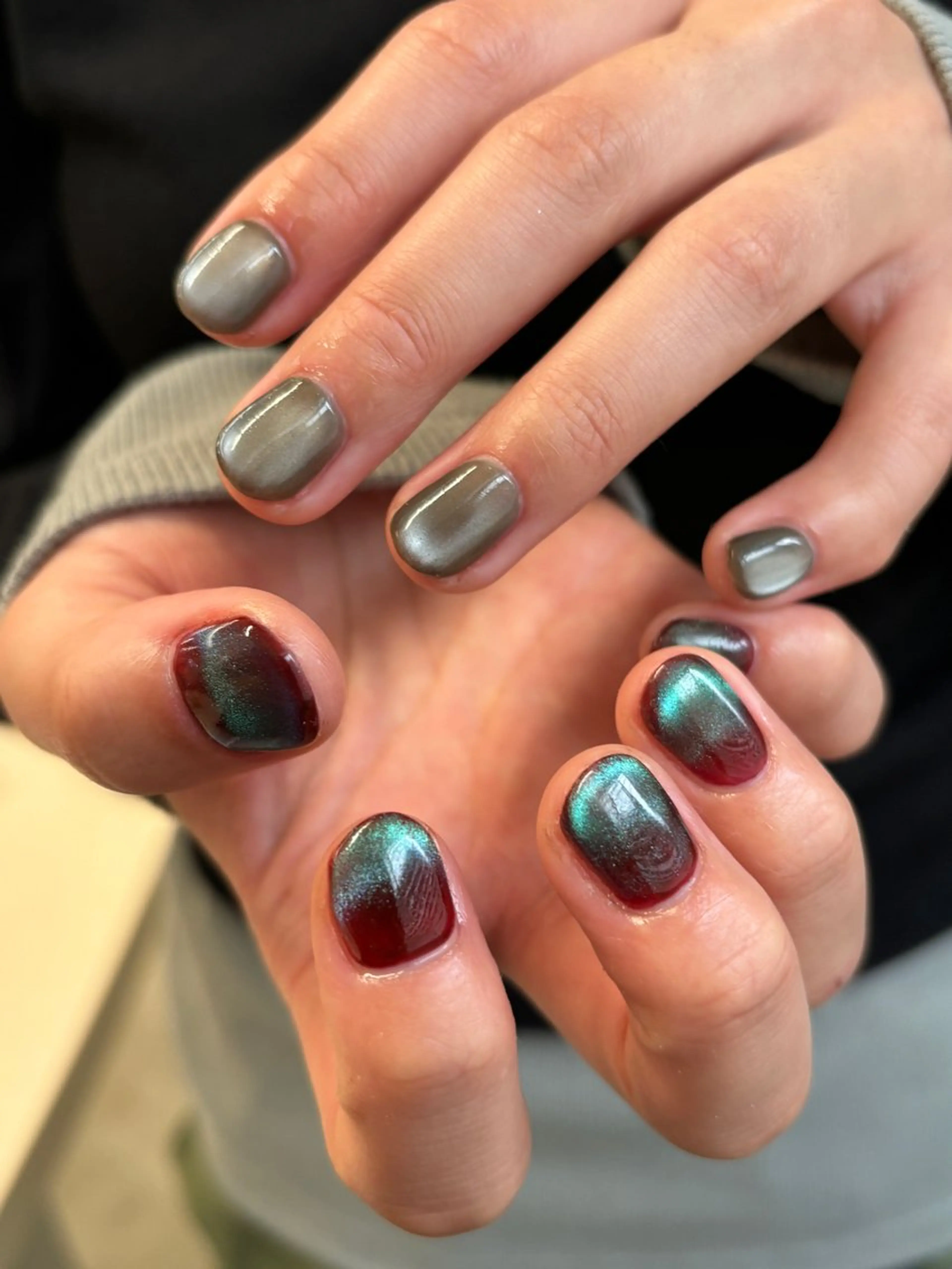 ネイル マグネットネイル シンプルネイル ハンドネイル chika ／ nailのネイルデザイン