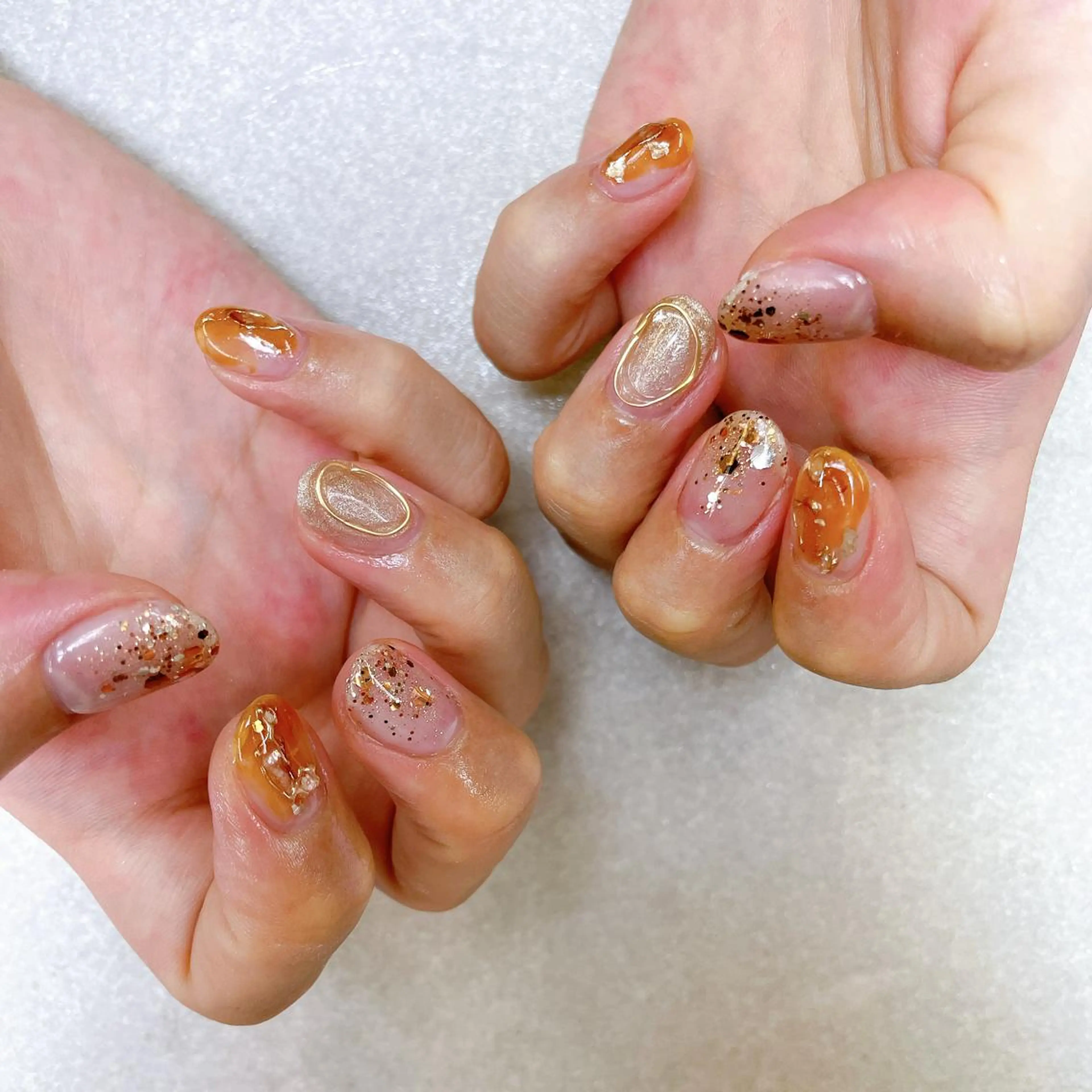 ネイル ハンドネイル A85G ayakoのネイルデザイン