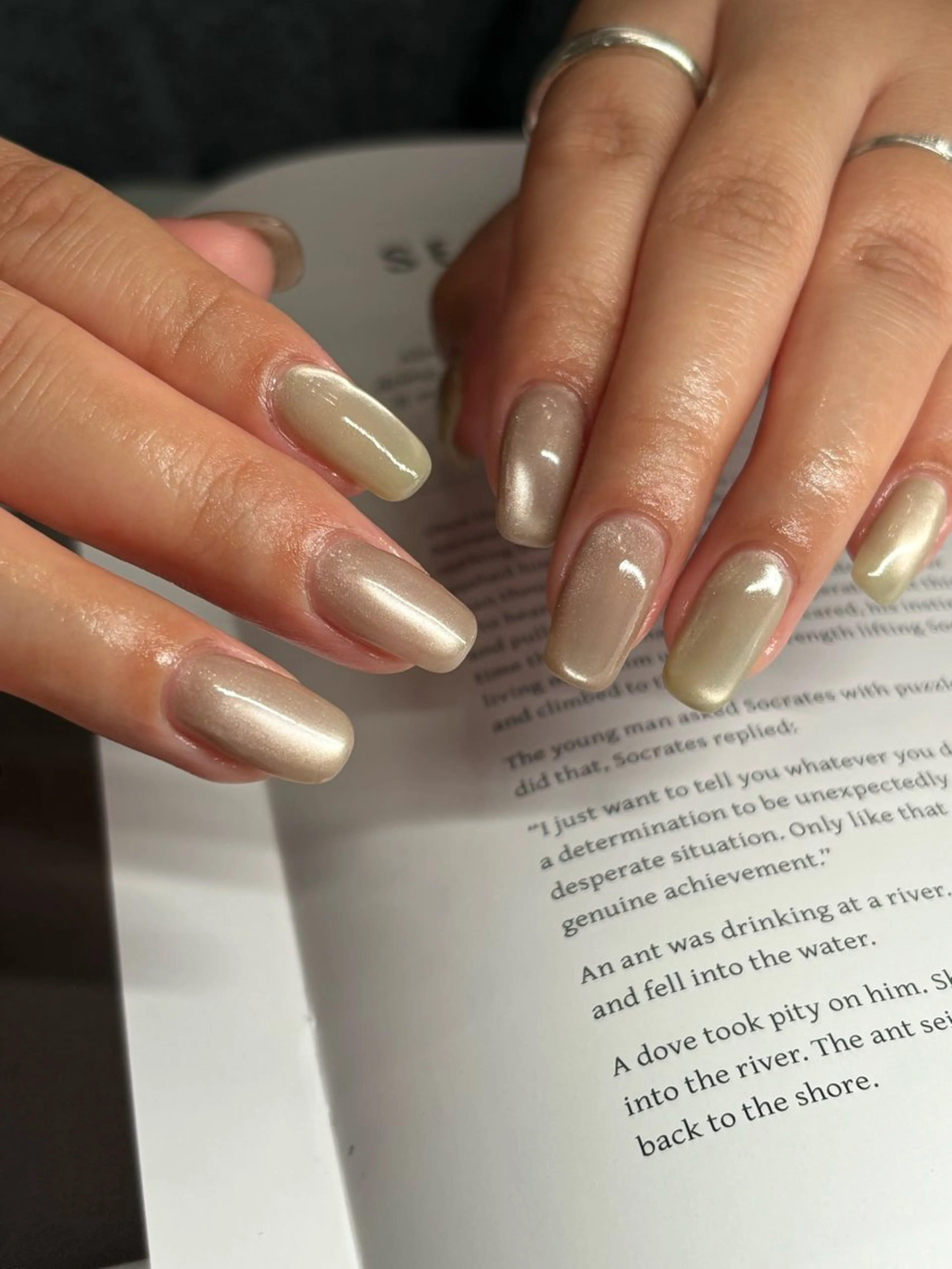 ネイル マグネットネイル ネイルアトリエ プラスメリーのネイルデザイン