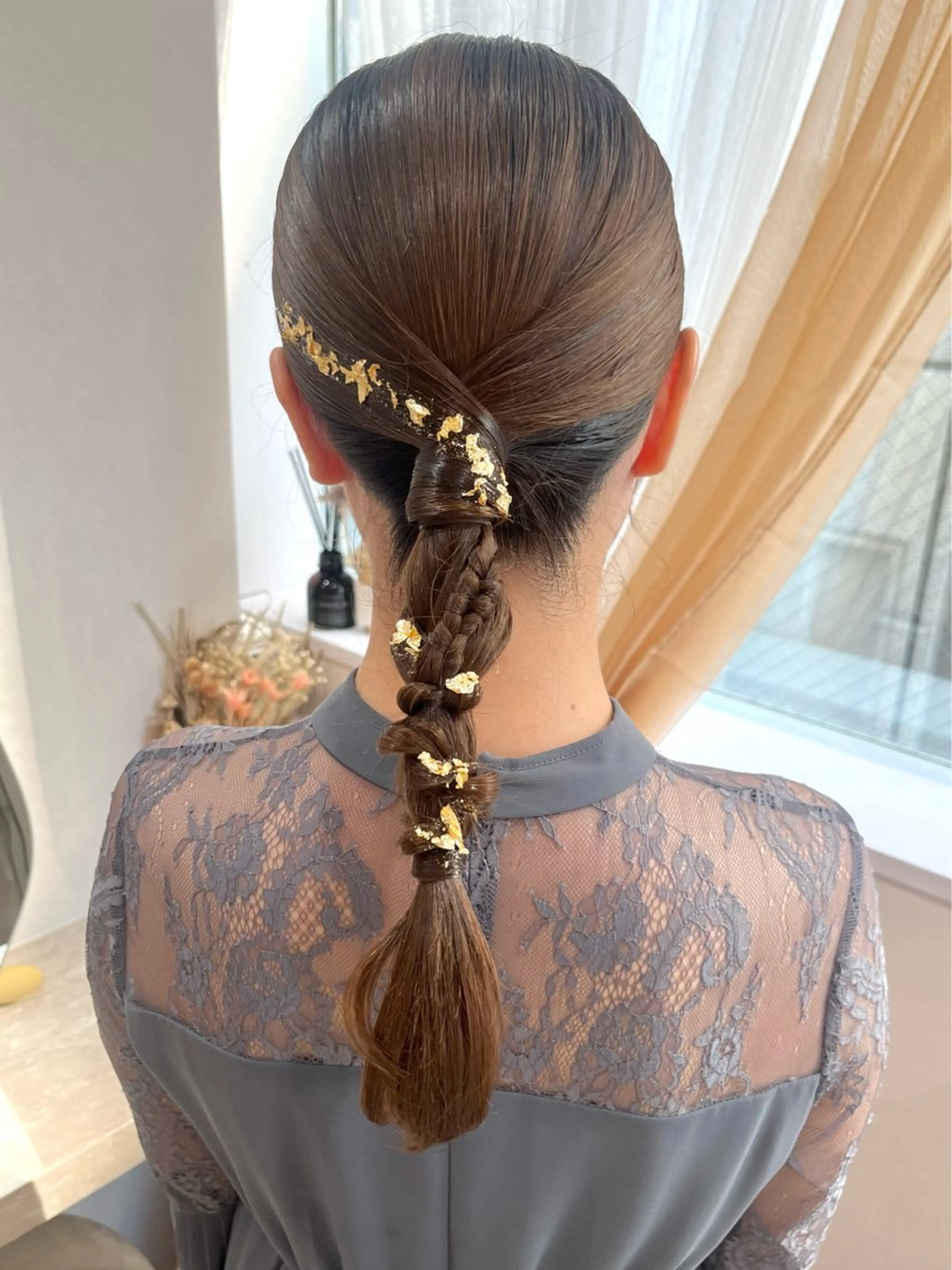 セミロング ヘアアレンジ ヘアセット Mila Akariのヘアスタイル