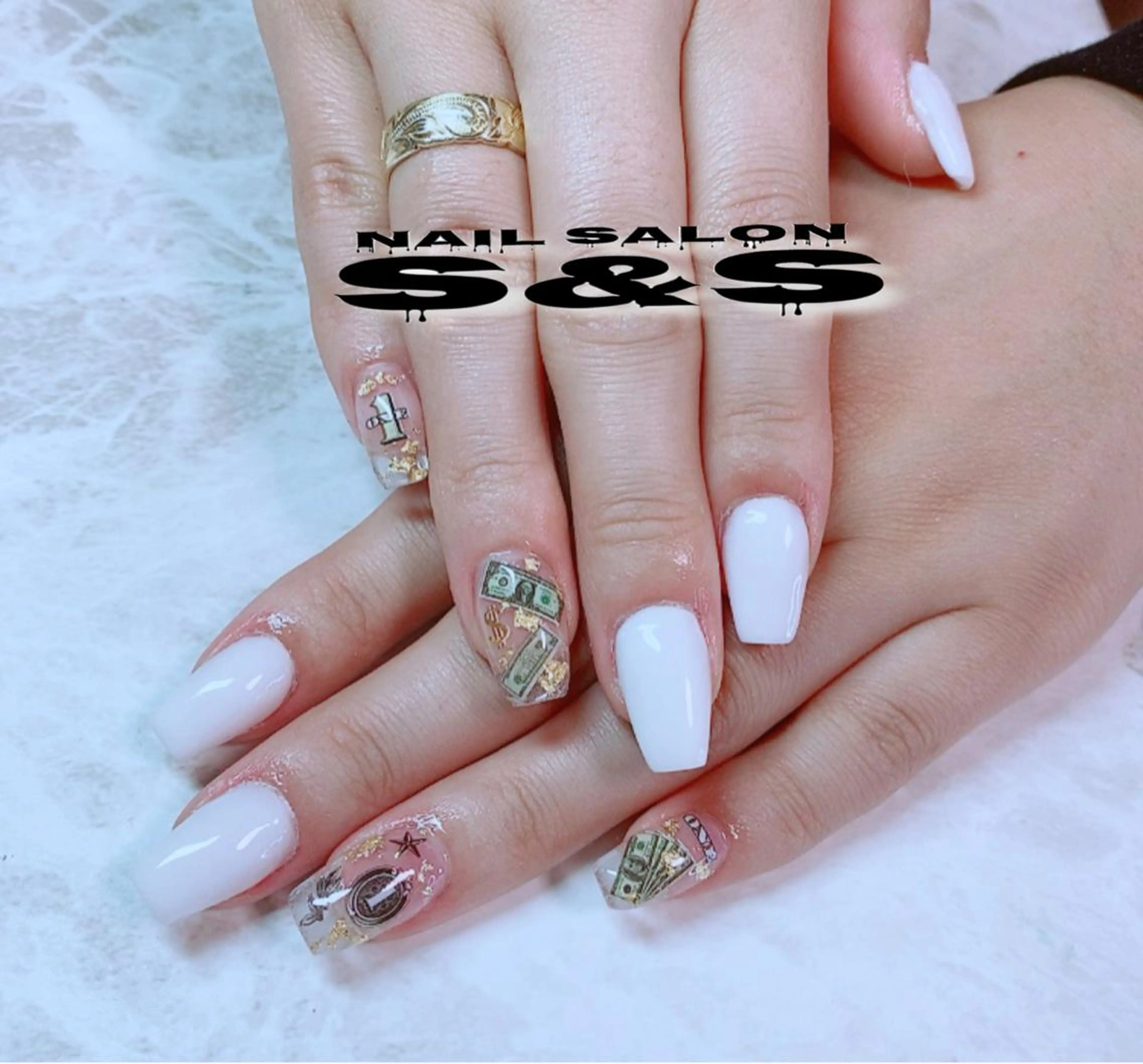 ネイル 長さ出し メンズネイル 持ち込み スカルプネイル S&S 村田小百合のネイルデザイン