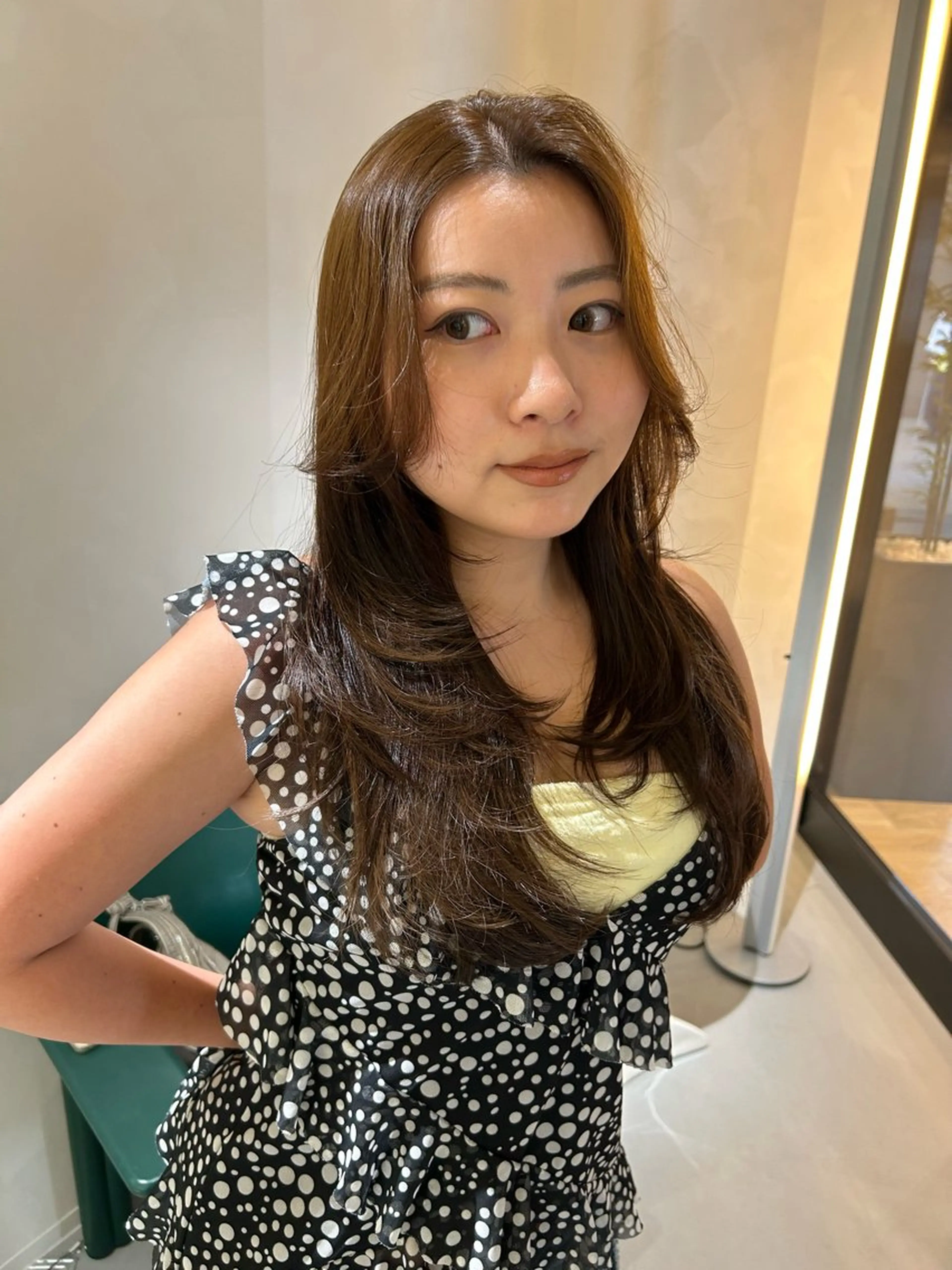 ロング カラー カット ヘアカラー land所属・透明感カラー/レイヤ ー🌙Honokaのヘアスタイル