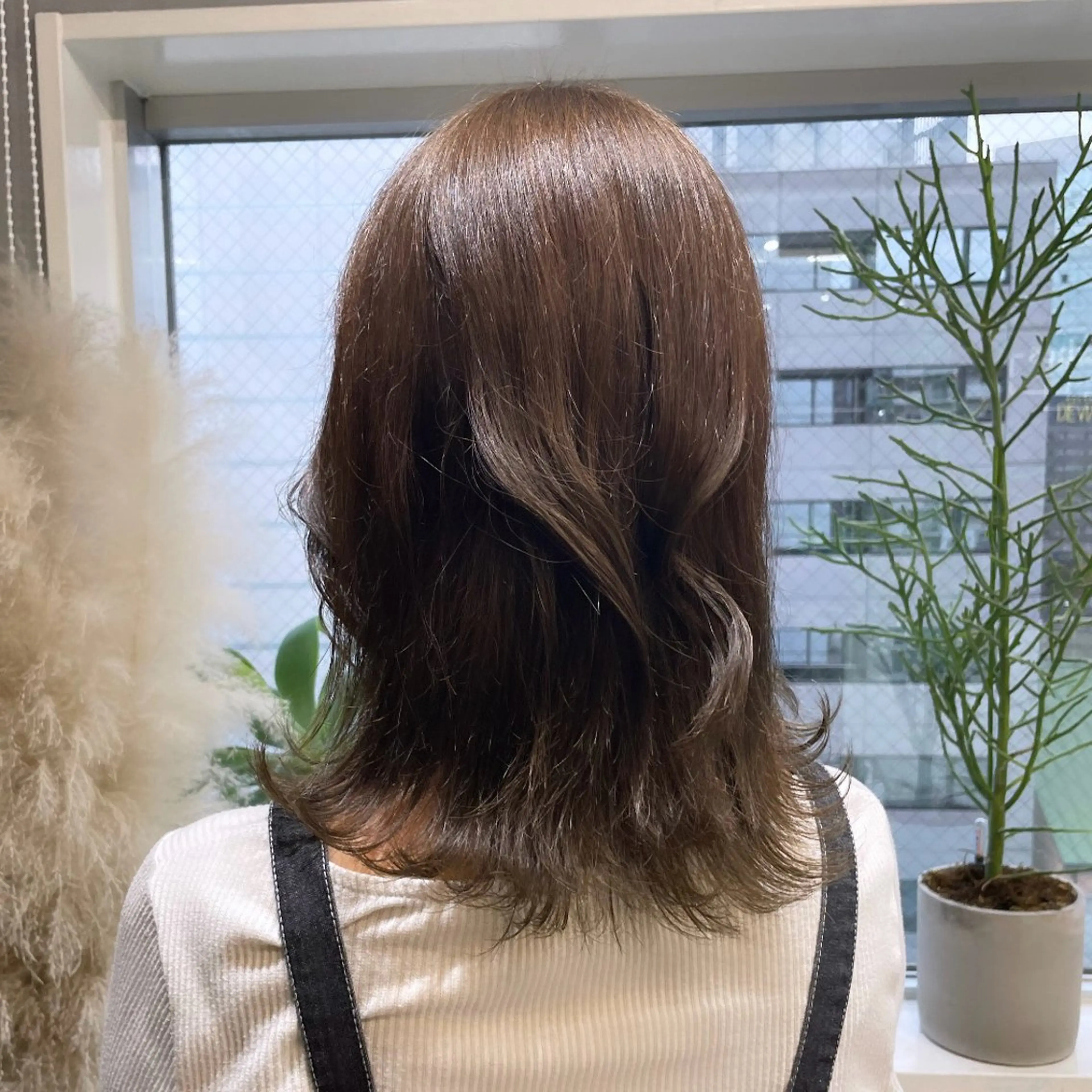 ミディアム カラー ベージュカラー ヘアカラー Rui/透明感カラー 暖色/レイヤーカットのヘアスタイル