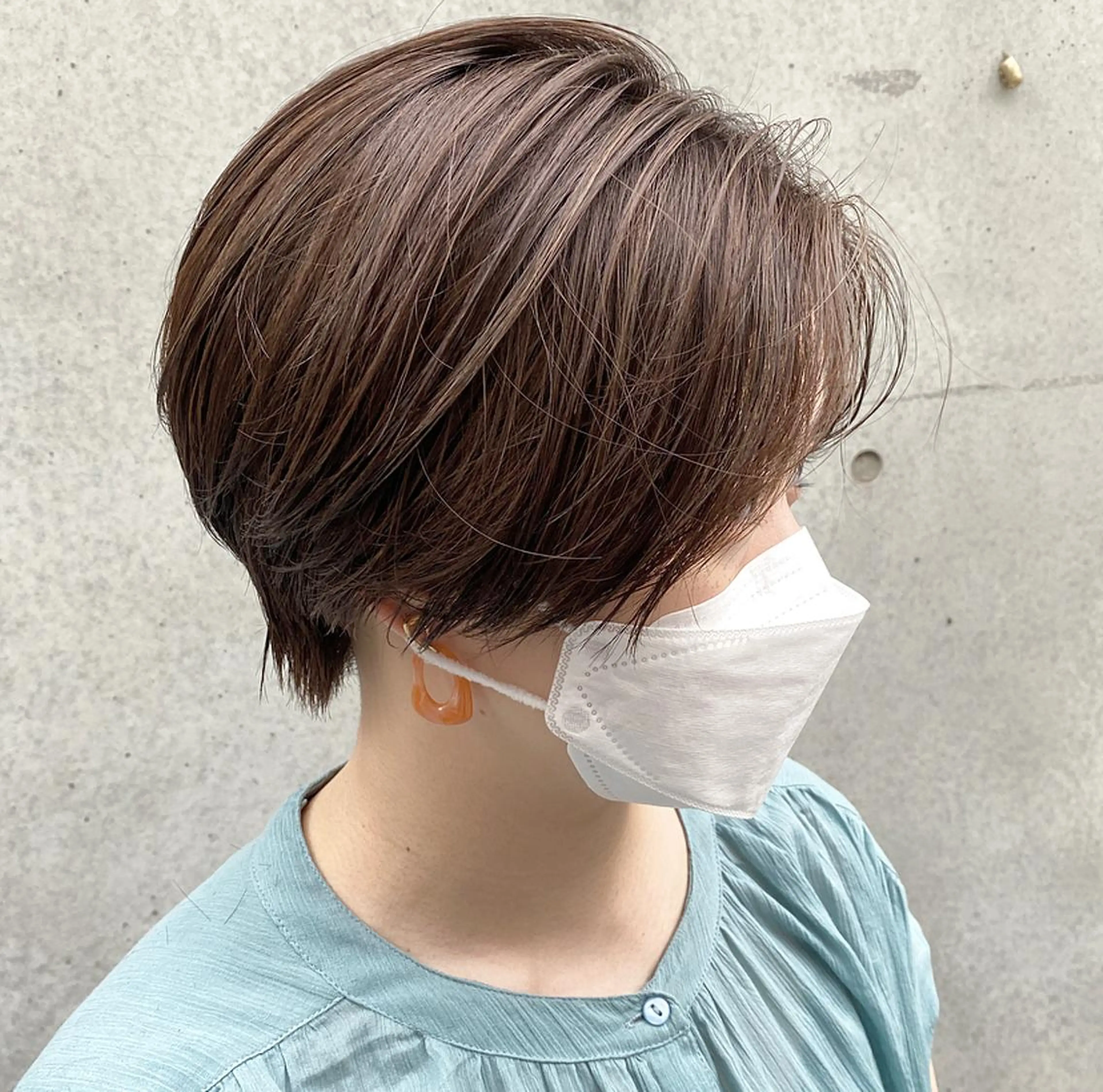 ショート ハイライト 髪質改善 ショートヘア トリートメント 酸熱トリートメント 透け感×顔まわり デザイン✂︎吉田のヘアスタイル