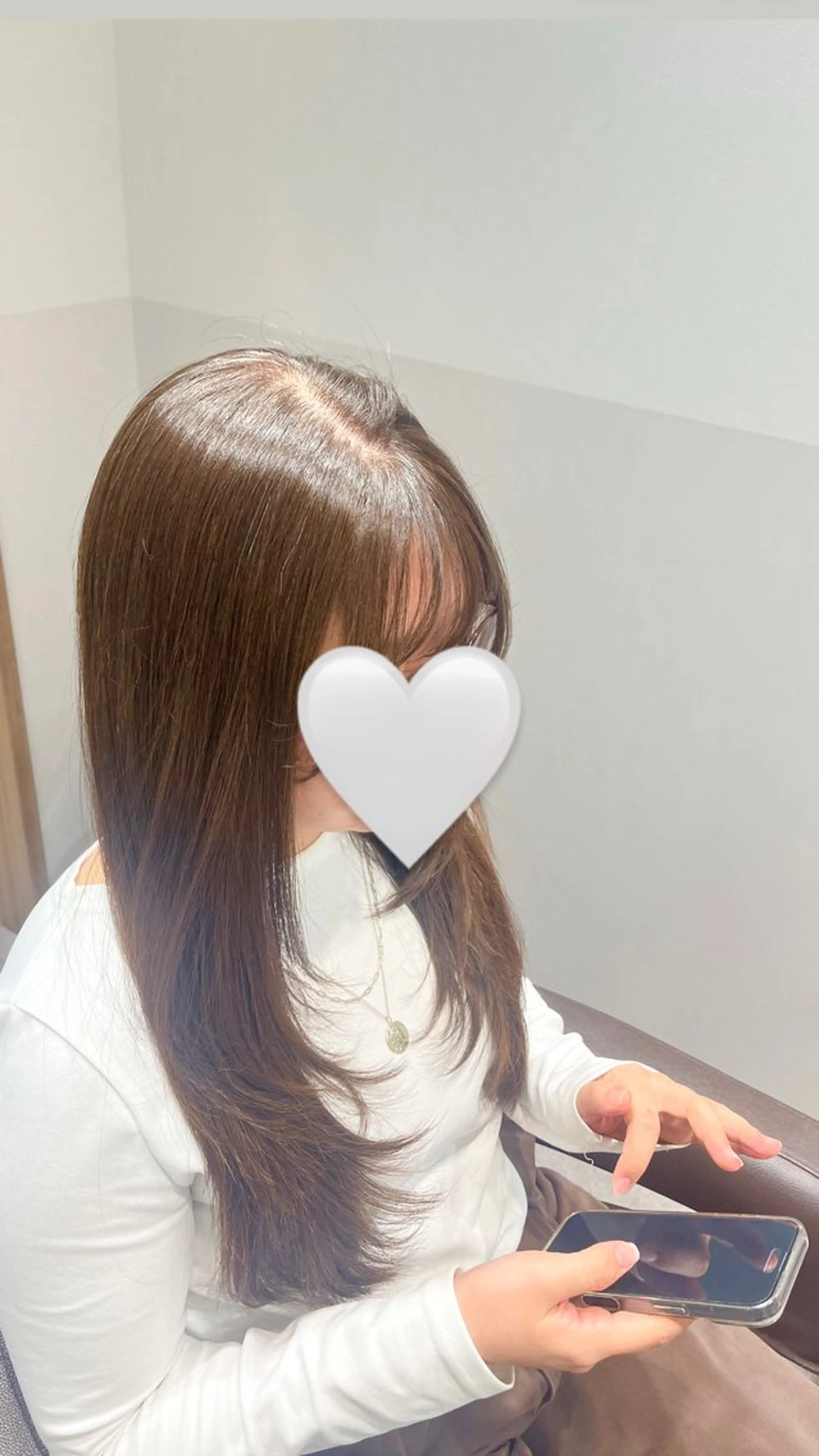 ロング レイヤーカット カット ヘアカラー トリートメント SALOWIN大宮crest所属・艶透明感カラー/レイ ヤー🌻/rioのヘアスタイル