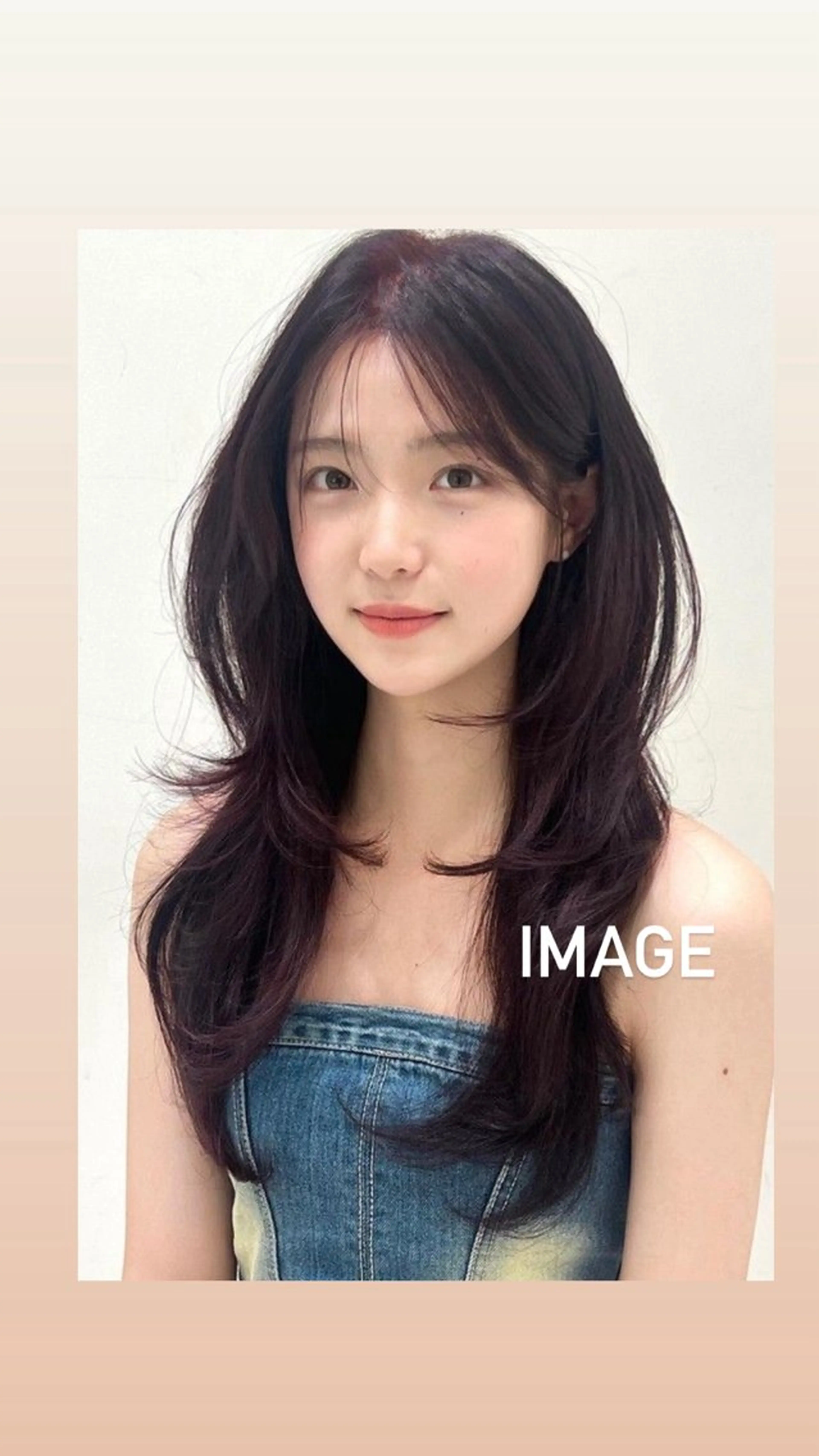 ロング カラー ハイレイヤー 韓国風ヘア レイヤーカット カット ヘアカラー トリートメント レイヤーカット🎀 kanaのヘアスタイル