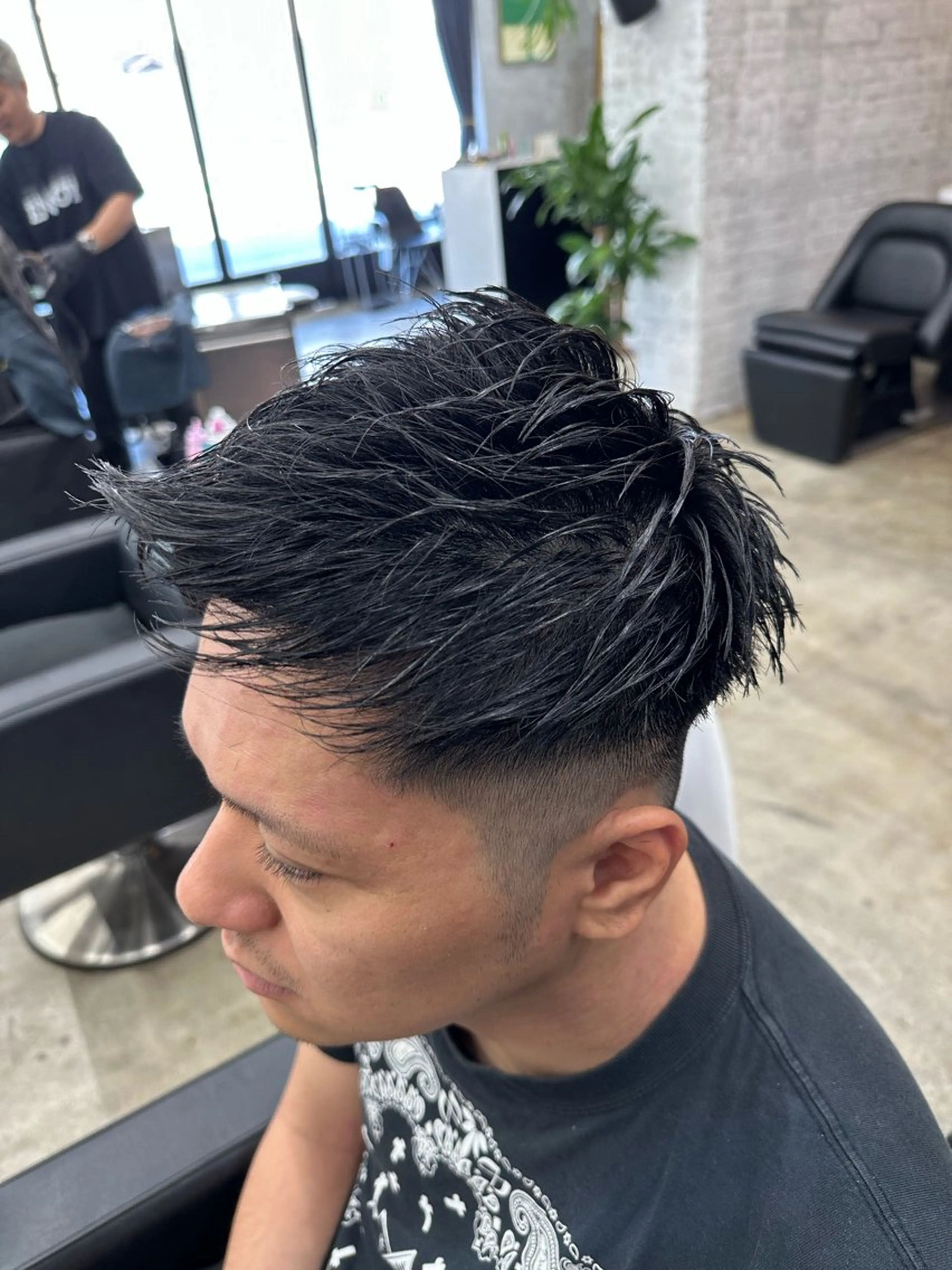 ショート メンズ モヒカン カット 🪐LANDS🪐 福垣 海也のヘアスタイル