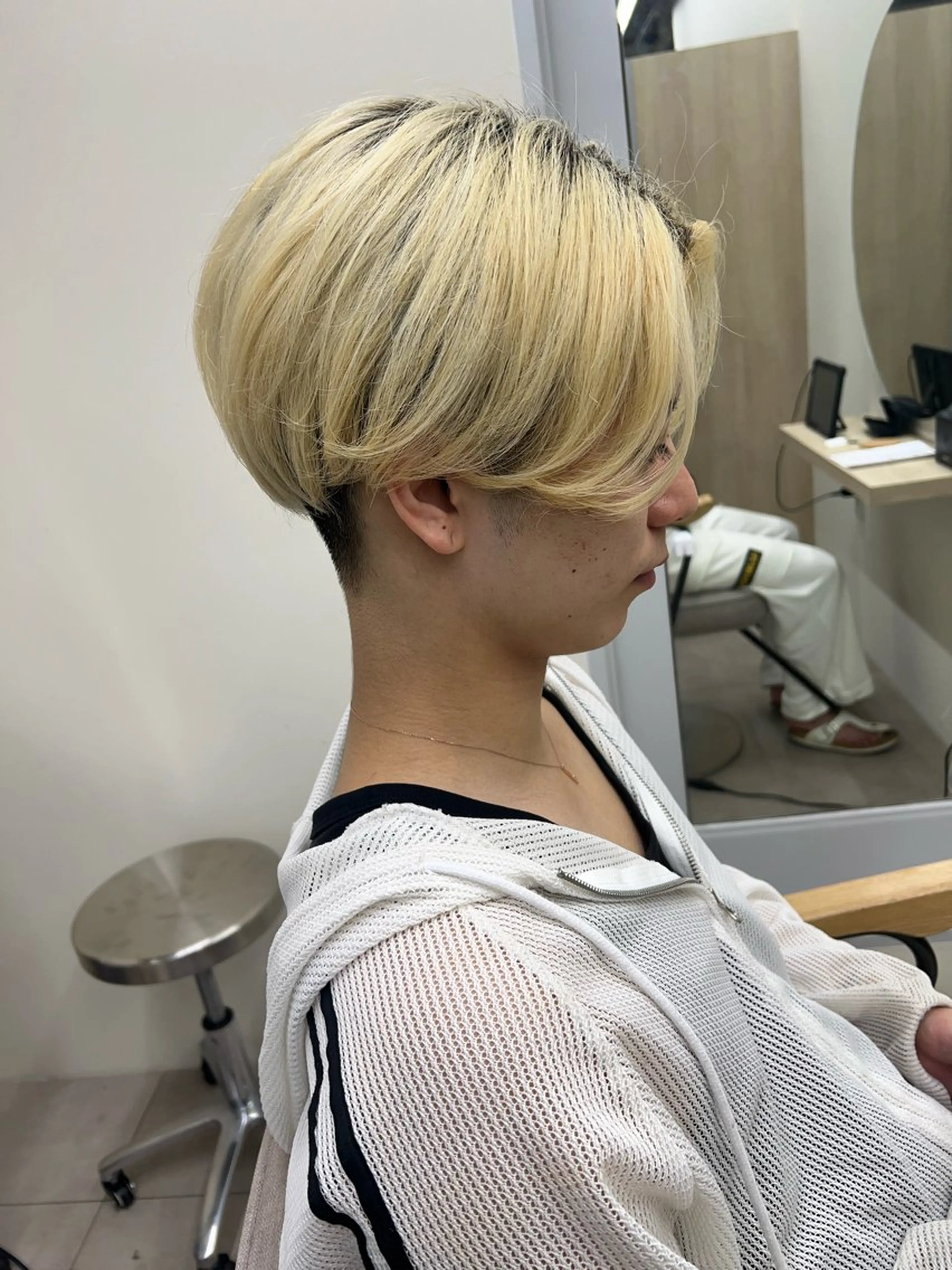 メンズ センターパート メンズ レイヤー ウルフ 弓木啓輔のヘアスタイル